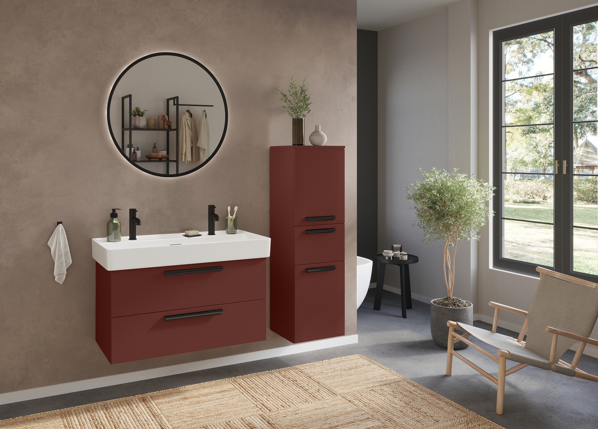 welltime Badmöbel-Set "SALVADA, 3tlg-Set, gedämpfte Scharniere, Softclose, günstig online kaufen