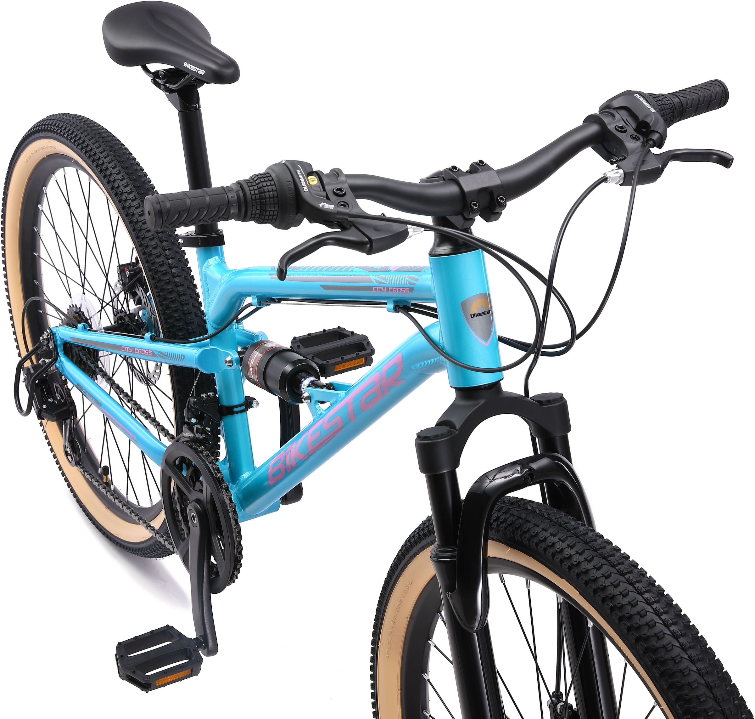 Bikestar Jugendfahrrad 21 Gang Shimano RD-TY21 Schaltwerk Kettenschaltung