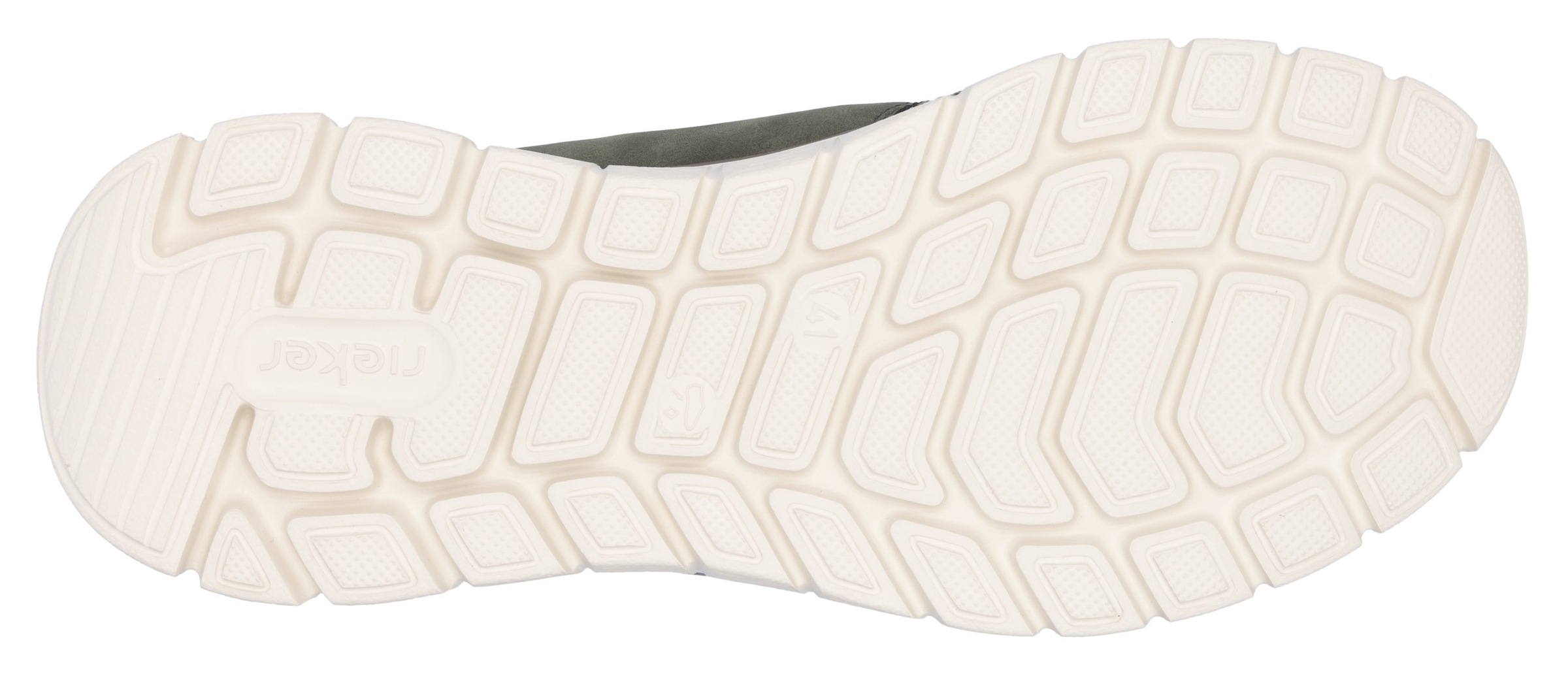 Rieker Slip-On Sneaker, Freizeitschuh, Halbschuh, Schlupfschuh, gepolsterter Fersenabschluss