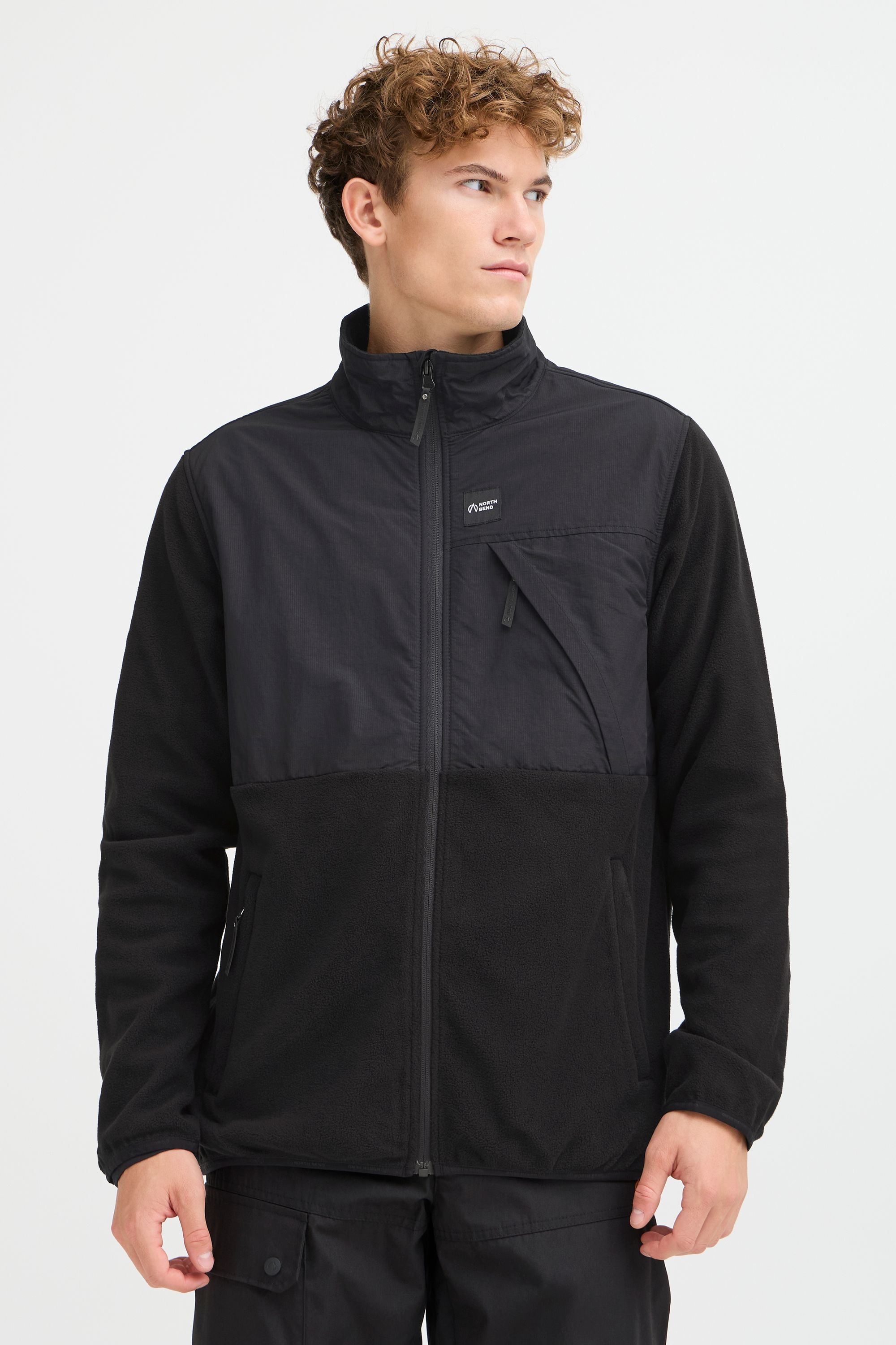 North Bend Fleecejacke »Fleecejacke NBDean M«, ohne Kapuze