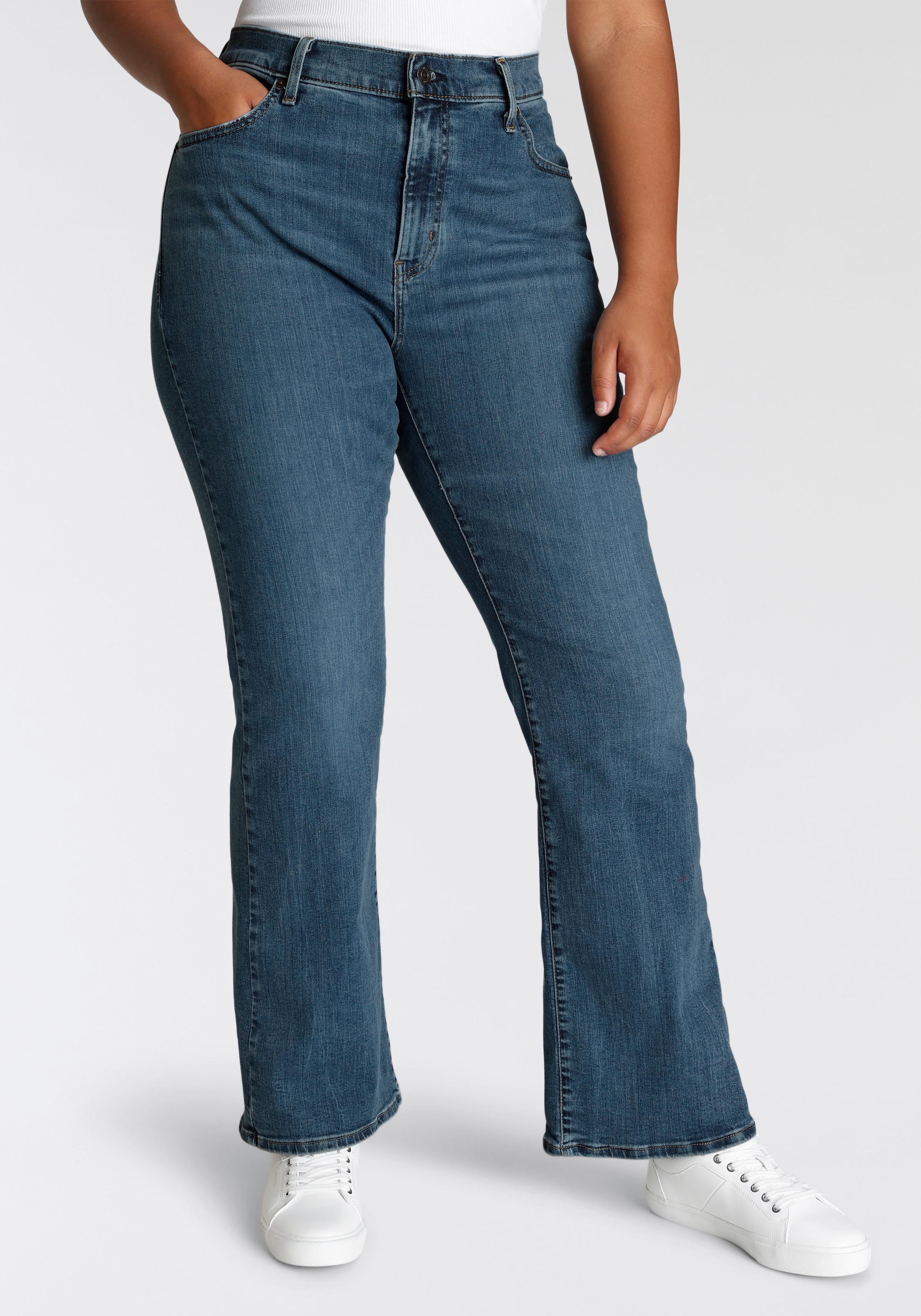 Levis Plus Bootcut-Jeans "725", High Rise