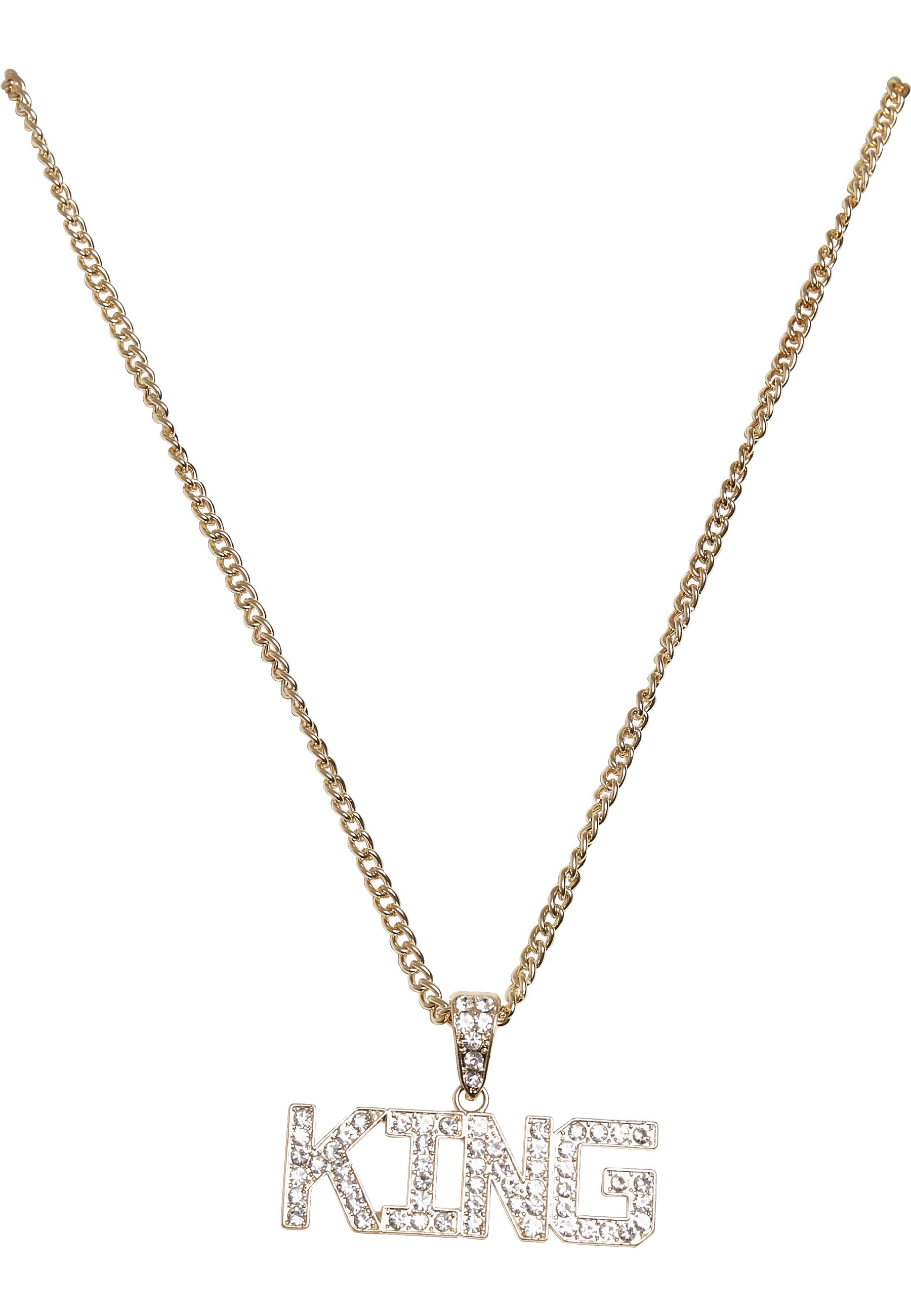 URBAN CLASSICS Damen Edelstahlkette "Urban Classics Unisex King Necklace", onesize, Zink, gold, Zink, Halsketten