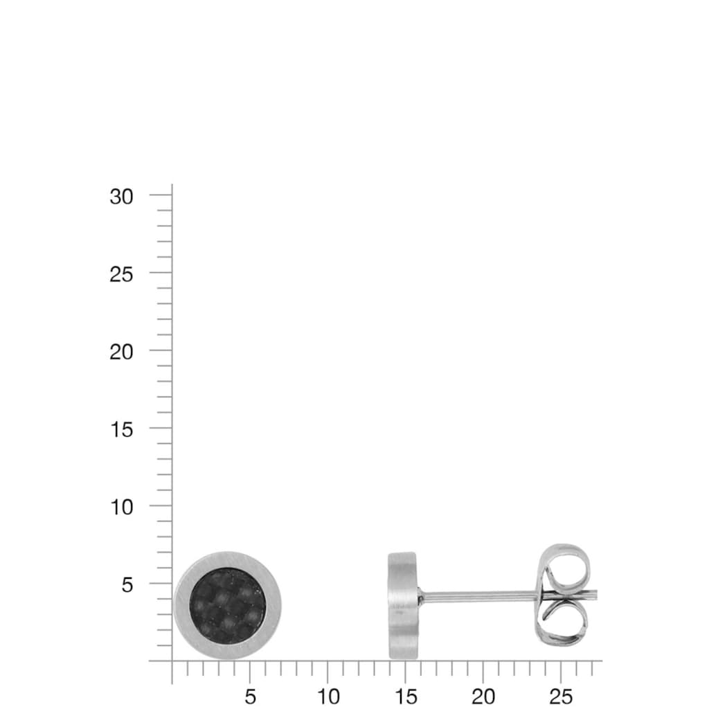 XENOX Paar Ohrstecker »men, X2602«, mit Carbon