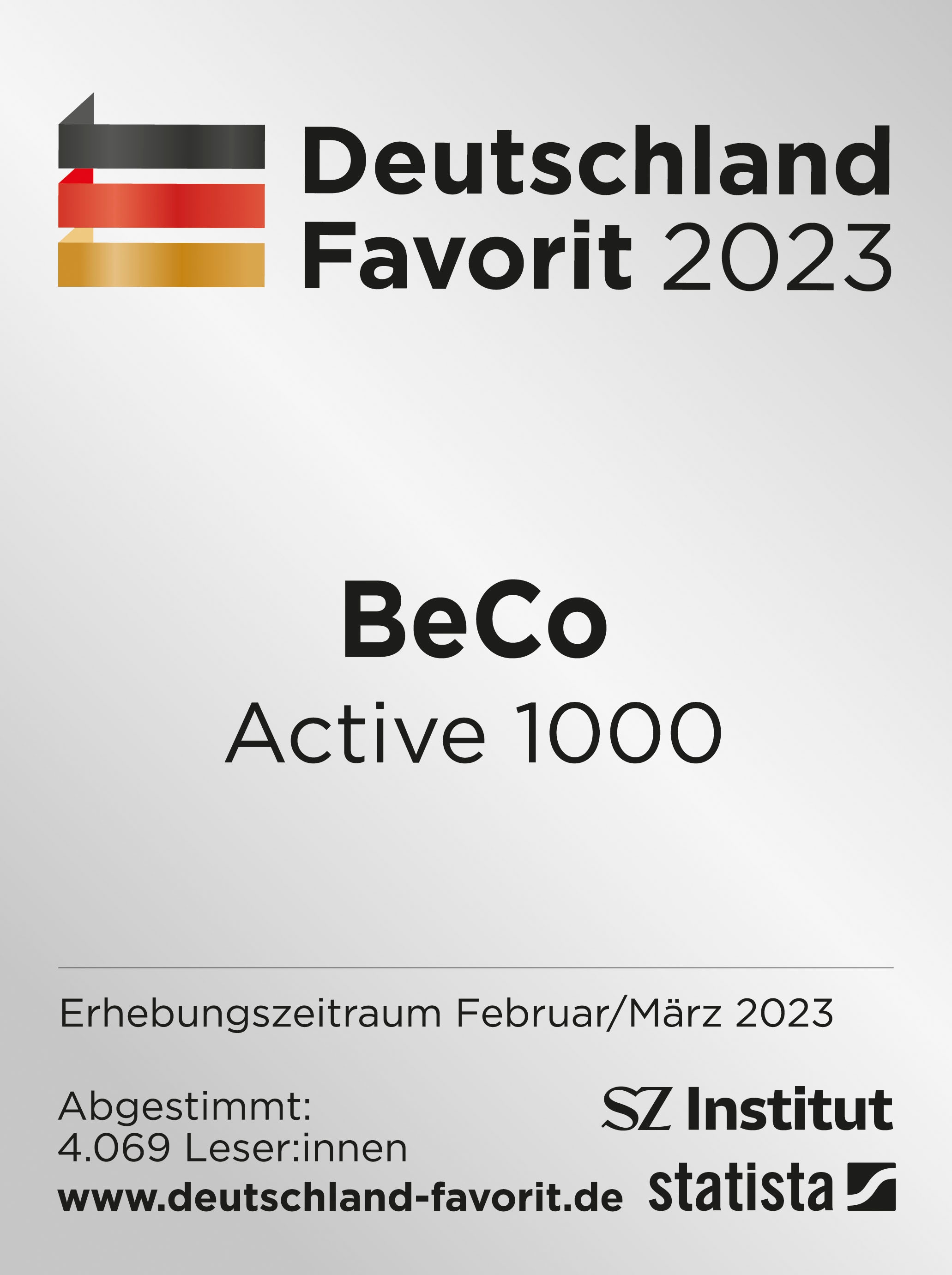 Beco Taschenfederkernmatratze »Active 1000, Matratze ernannt zum Deutschland Favorit 2023!«, 22 cm hoch, 1000 Federn, (1 St.), Wendematratze, Matratze in 90x200, 140x200 cm und weiteren Größen