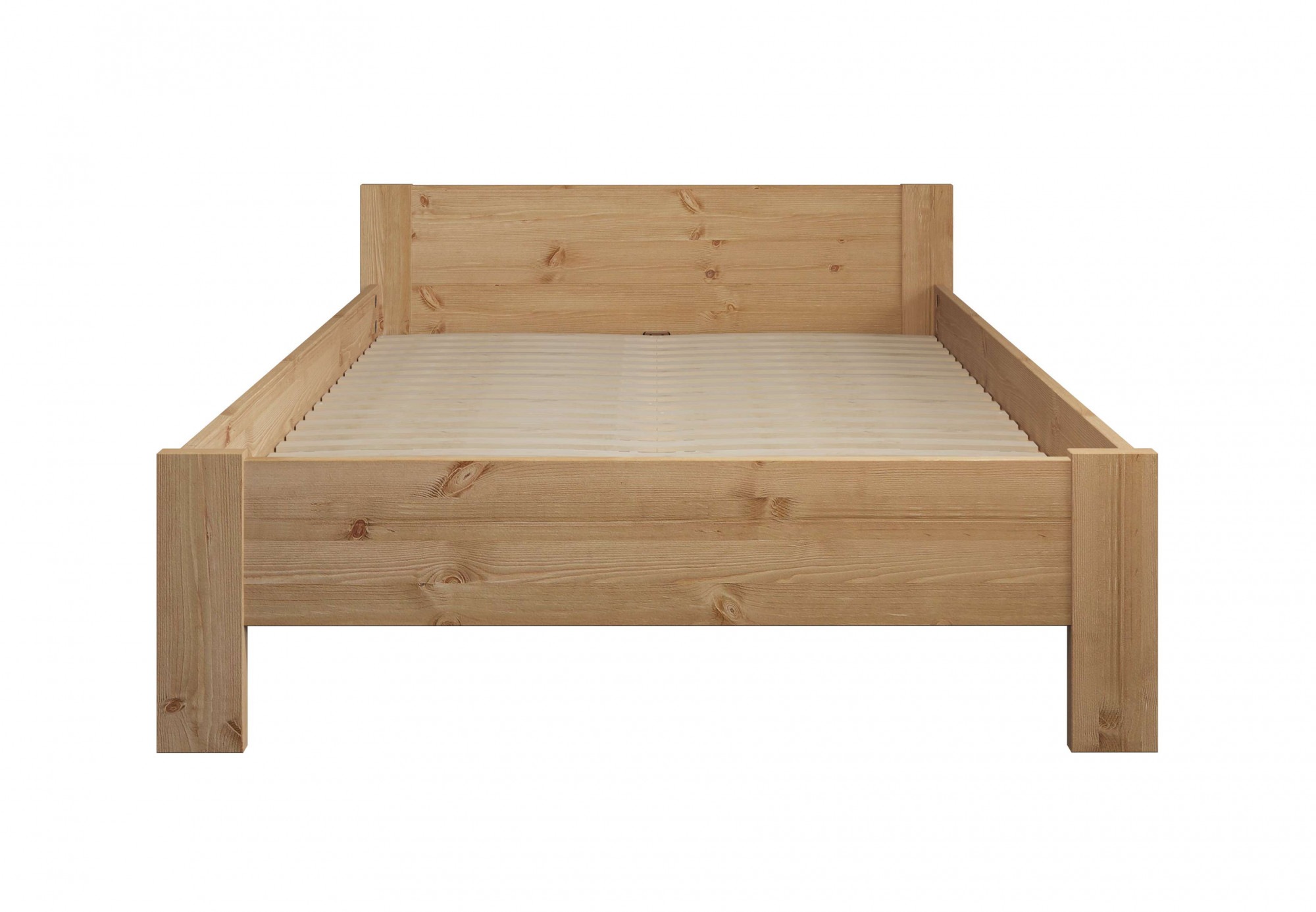 Home affaire Massivholzbett »Hero, hohe Belastbarkeit, FSC®-zertifizierte Kiefer«, (Breite/Belastbarkeit 140cm/180 KG, 90cm/=120 KG), aus massiver Kiefer, inklusive Lattenrost, zeitloses Design
