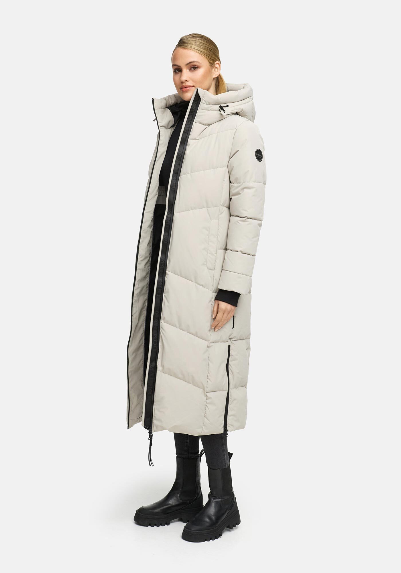 Thumbnail - Marikoo Winterjacke "Firella" extra lange Passform und seitliche Belüftungsöffnungen