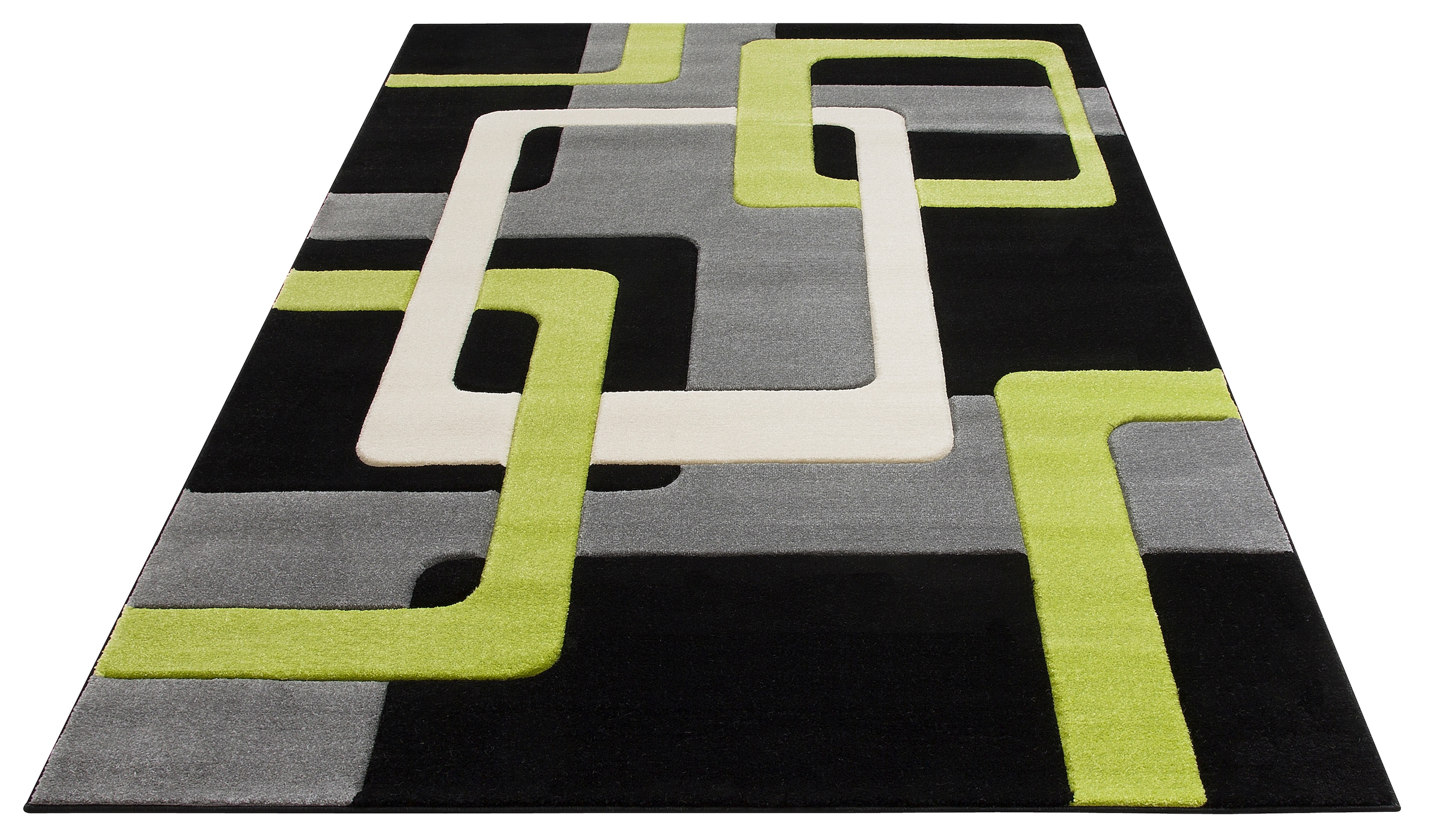 my home Teppich »Maxim«, rechteckig, Rechnung 3D-Design auf Hoch-Tief-Effekt, Kurzflor, BAUR 