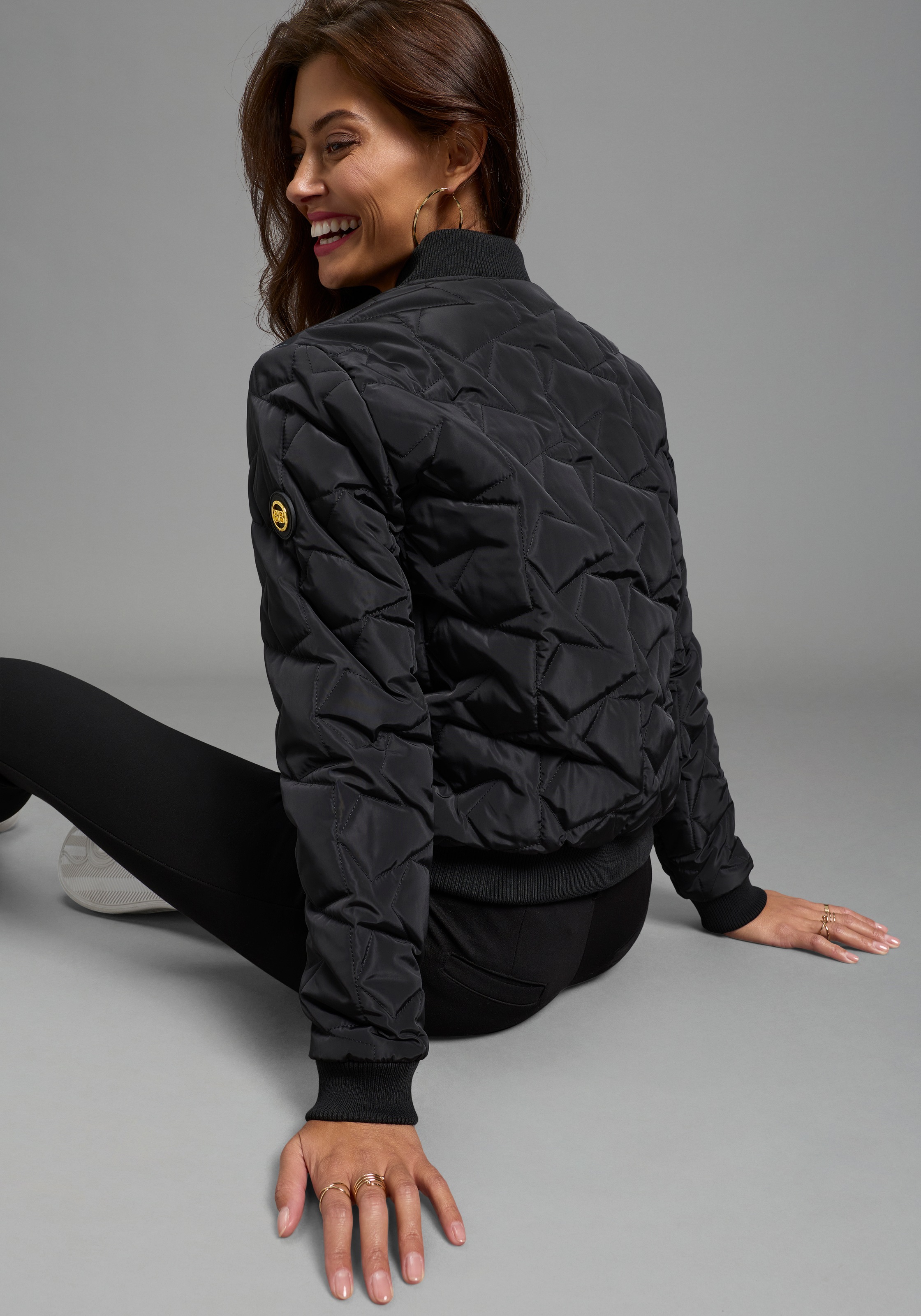 Bruno Banani Blouson mit durchgehendem Reißverschluss, mit Reißverschlussta günstig online kaufen