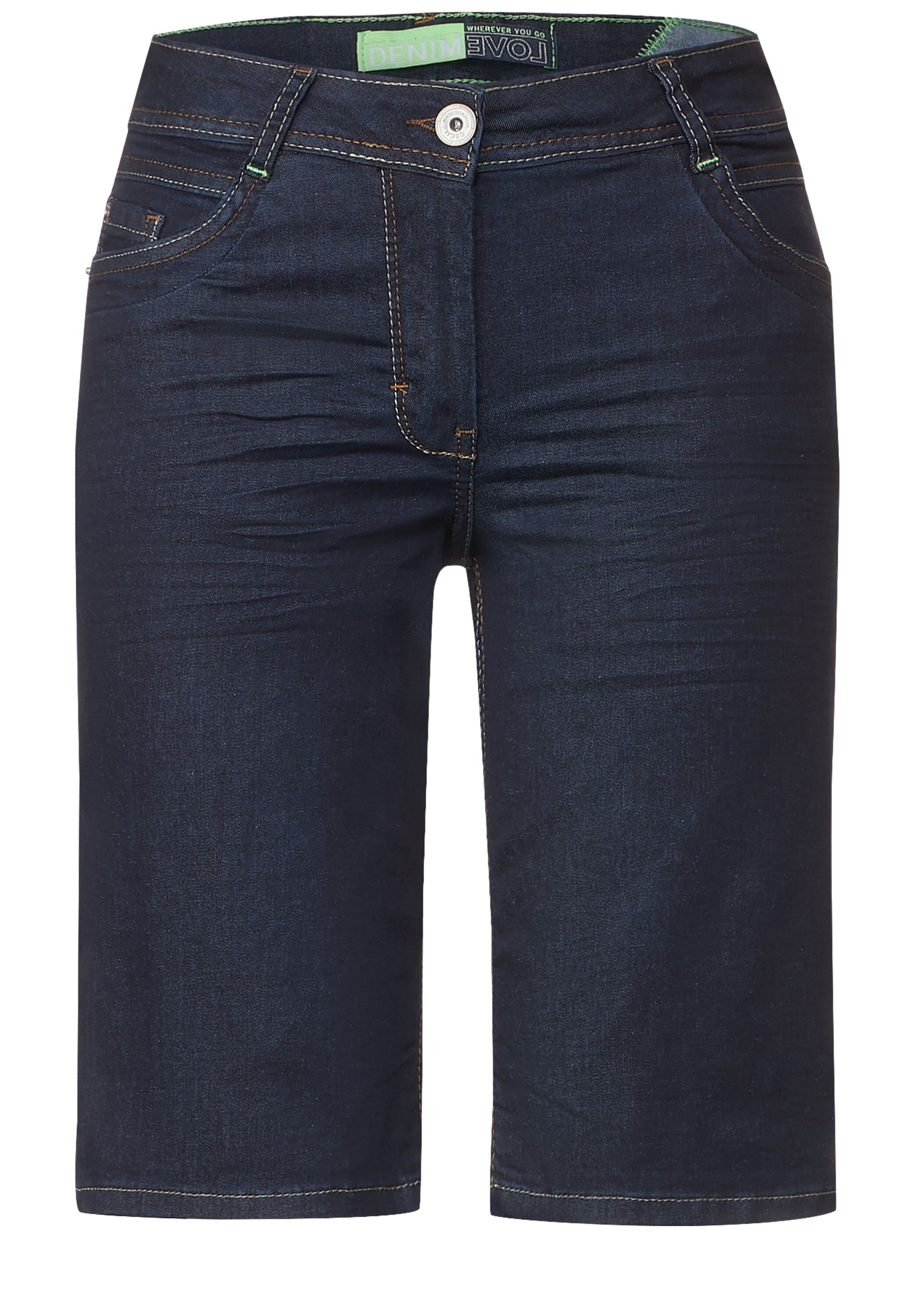Cecil Loose-fit-Jeans, in dunkelblauer Waschung