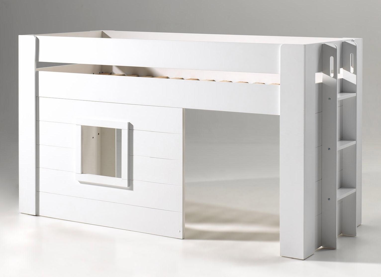 Vipack Hochbett "Noah, ein tolles Budenbett mit hoher Standfestigkeit, weiß günstig online kaufen