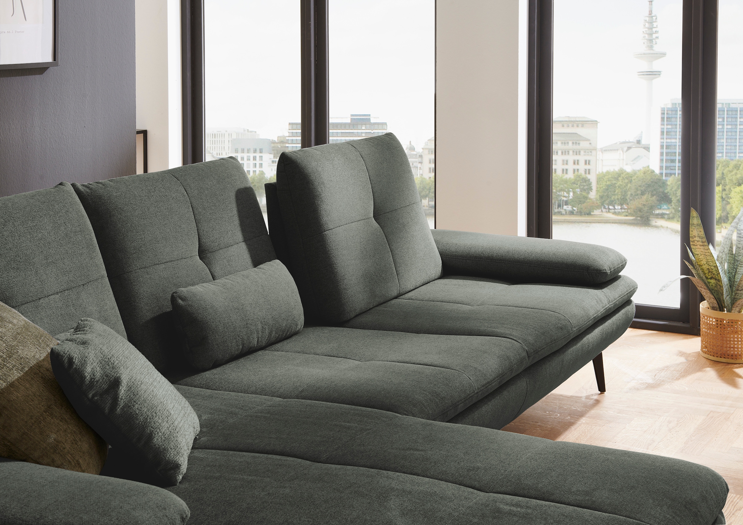 Die PlanBar Ecksofa »MP-IN23002 L-Form«, (2 St.), wahlweise mit Armteil- und Sitztiefenverstellung