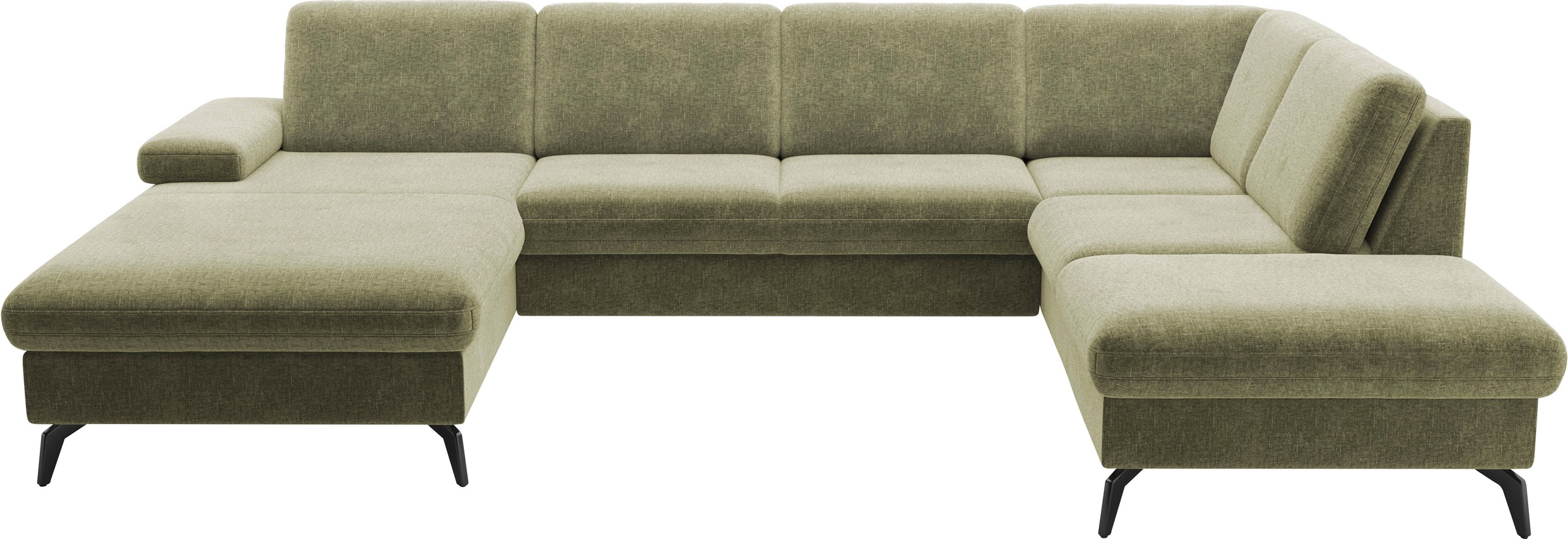 sit&more Wohnlandschaft »Morris Jubi U-Form«, inkl. Armteilfunktion und 1 Zierkissen, wahlweise mit Bettfunktion