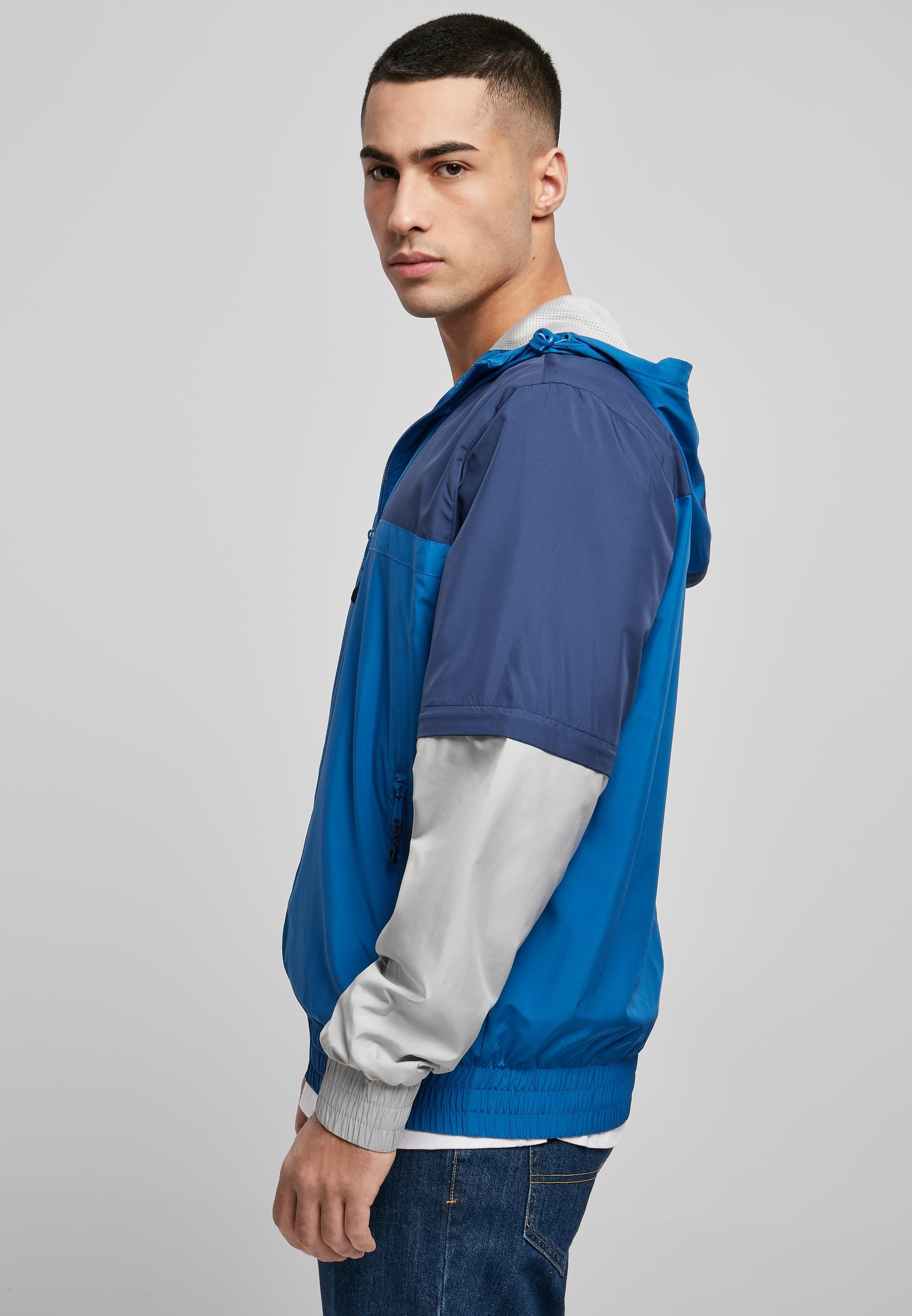 URBAN CLASSICS Allwetterjacke »Urban Classics Herren Zip Away Track Jacket« 1 Stk. tlg. mit Kapuze