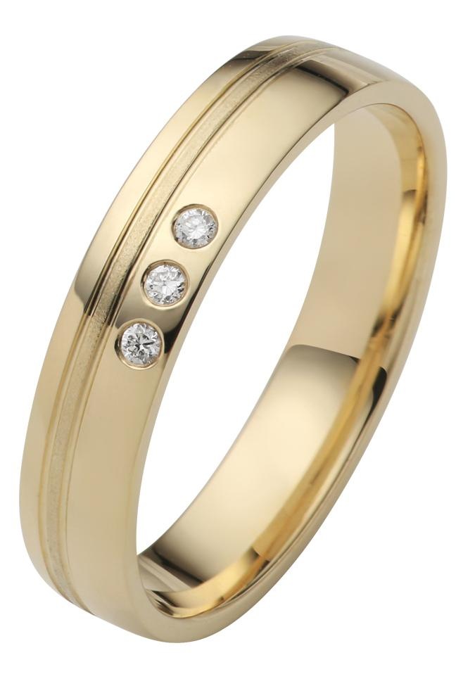 Firetti Trauring »Schmuck Geschenk Gold 750 Hochzeit Ehering "LIEBE"«, Made in Germany, wahlweise mit oder ohne Brillanten