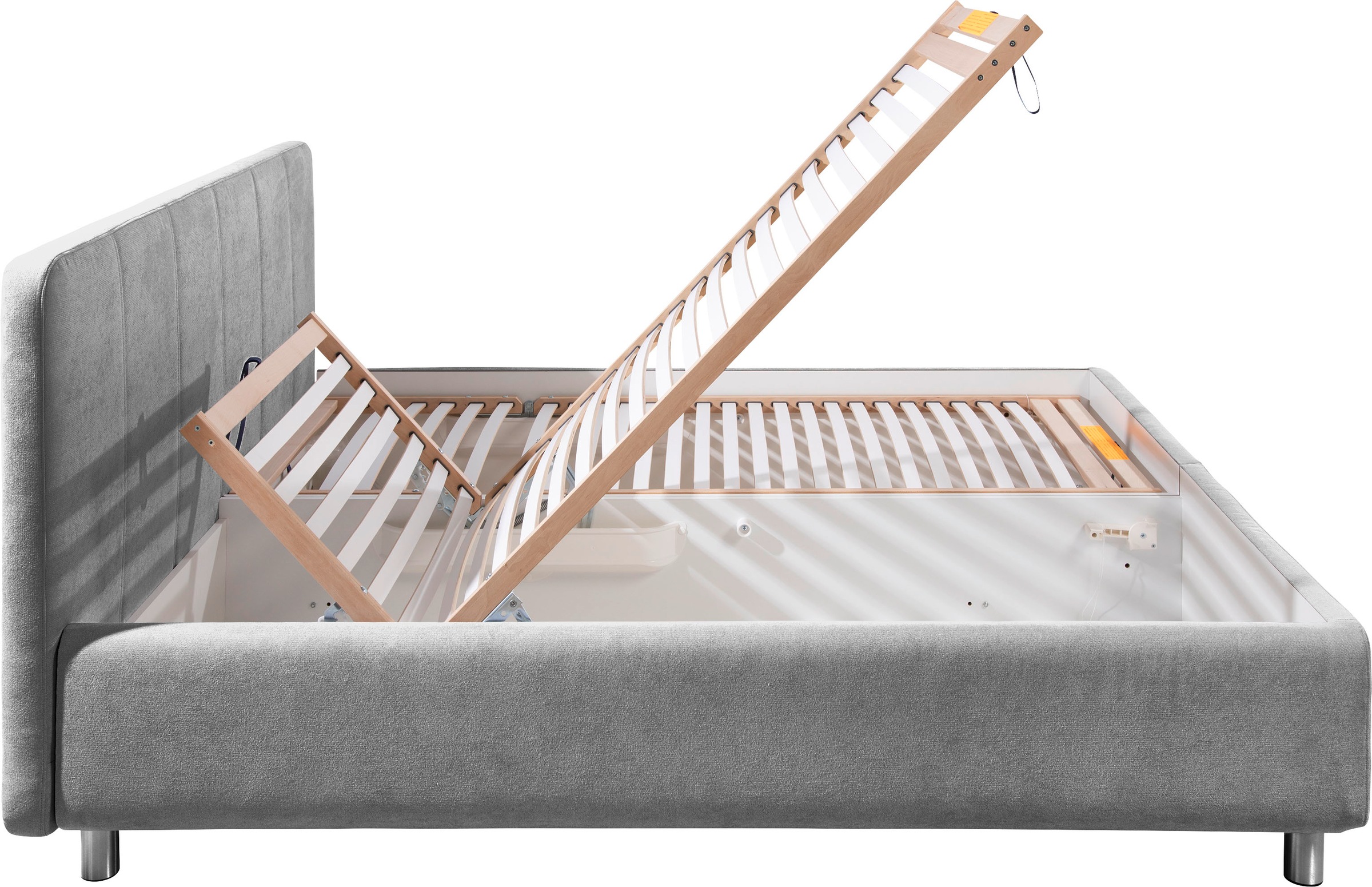 Thumbnail - Maintal Polsterbett "Wiesenblick, in Samt &Struktur erhältlich" mit Bettkasten, wahlweise in H2,H3 oder H4