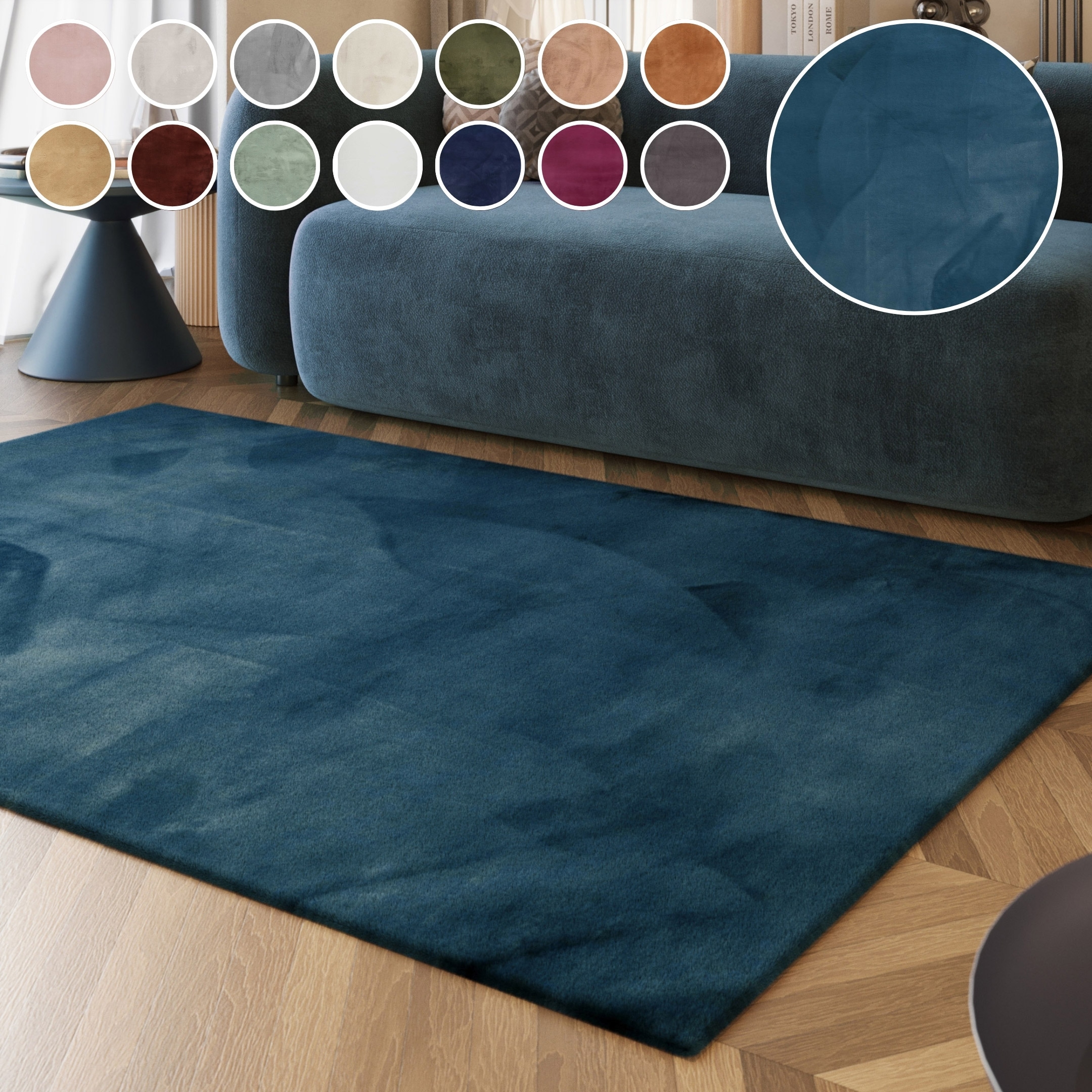 Esprit Hochflor-Teppich »Alice ESP-4377, Kunstfell«, rechteckig, 25 mm Höhe, Kaninchenfell-Haptik, besonders weich und dicht, für alle Räume