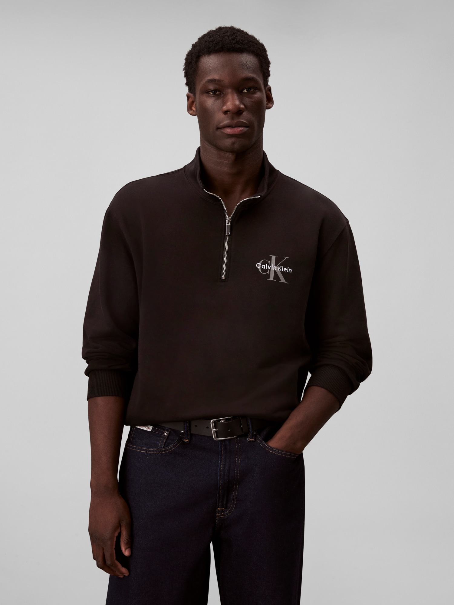Calvin Klein Jeans Sweatshirt "LS EU 350TERRY MICRO MONOLOGO QT", Regular f günstig online kaufen