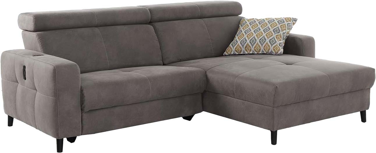 Thumbnail - Jockenhöfer Gruppe Ecksofa "Doppio L-Form, B: 247 cm, mit elektr. Relaxfunktion und" Kopfteilverstellung, USB-Anschluss,...