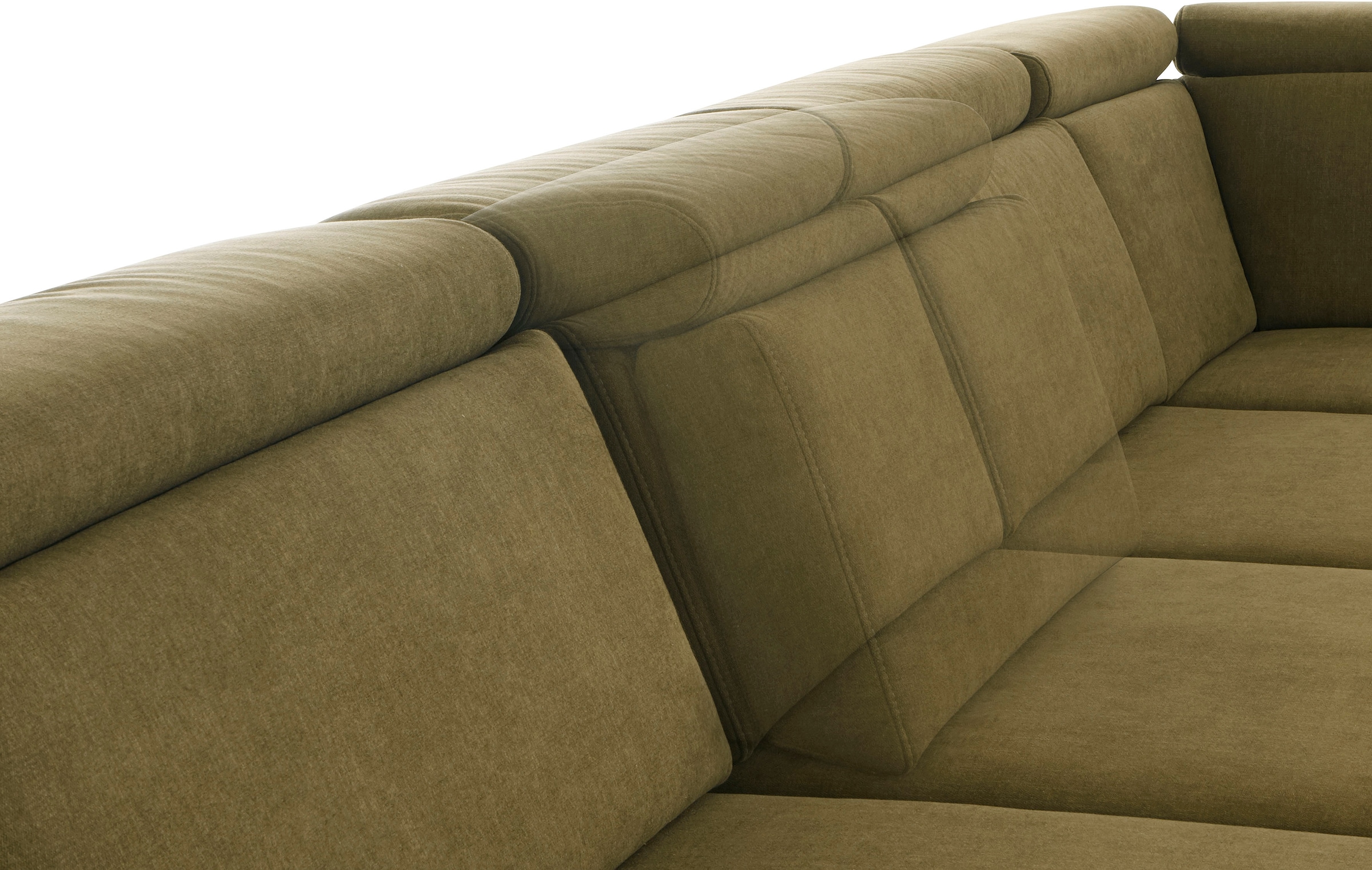 sit&more Wohnlandschaft »Brisbane U-Form«, Fußhöhe 15 cm, inklusive Sitztiefen-, Armteil- und Kopfteilverstellung