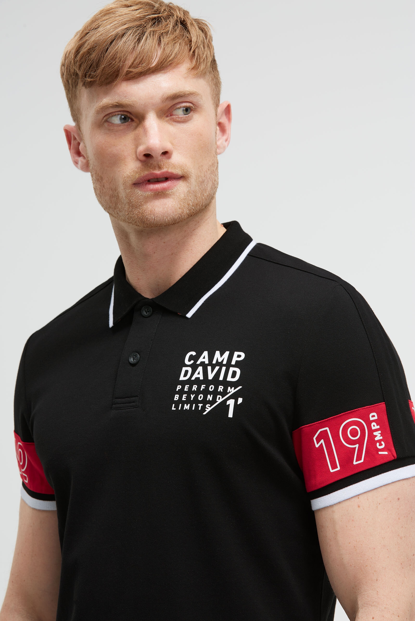 CAMP DAVID Poloshirt mit Baumwolle