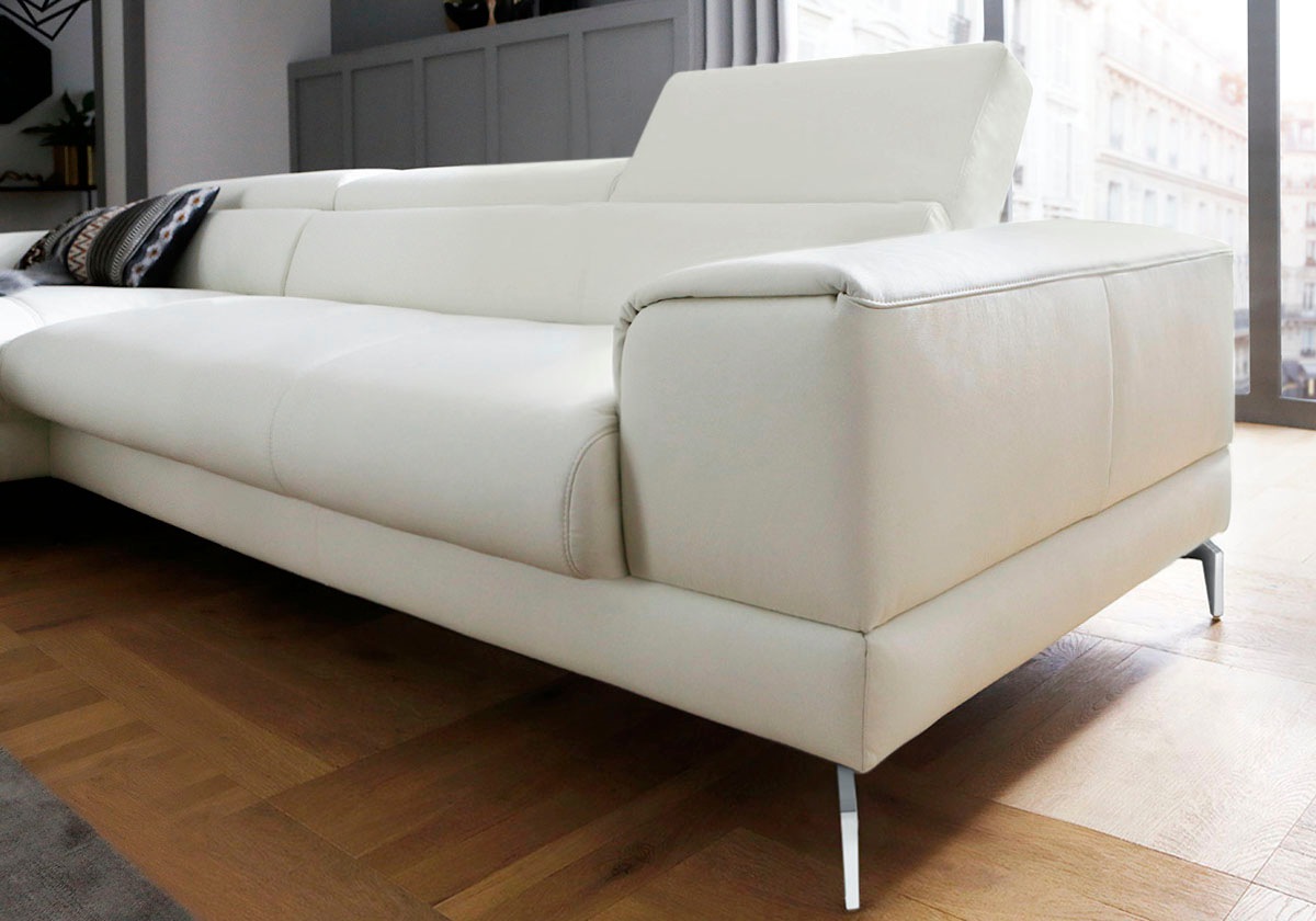 Thumbnail - W.SCHILLIG Ecksofa "piedroo, Designsofa mit tollem Sitzkomfort, elegant und bequem, L-Form", Kopfteilverstellung, wahlwe...
