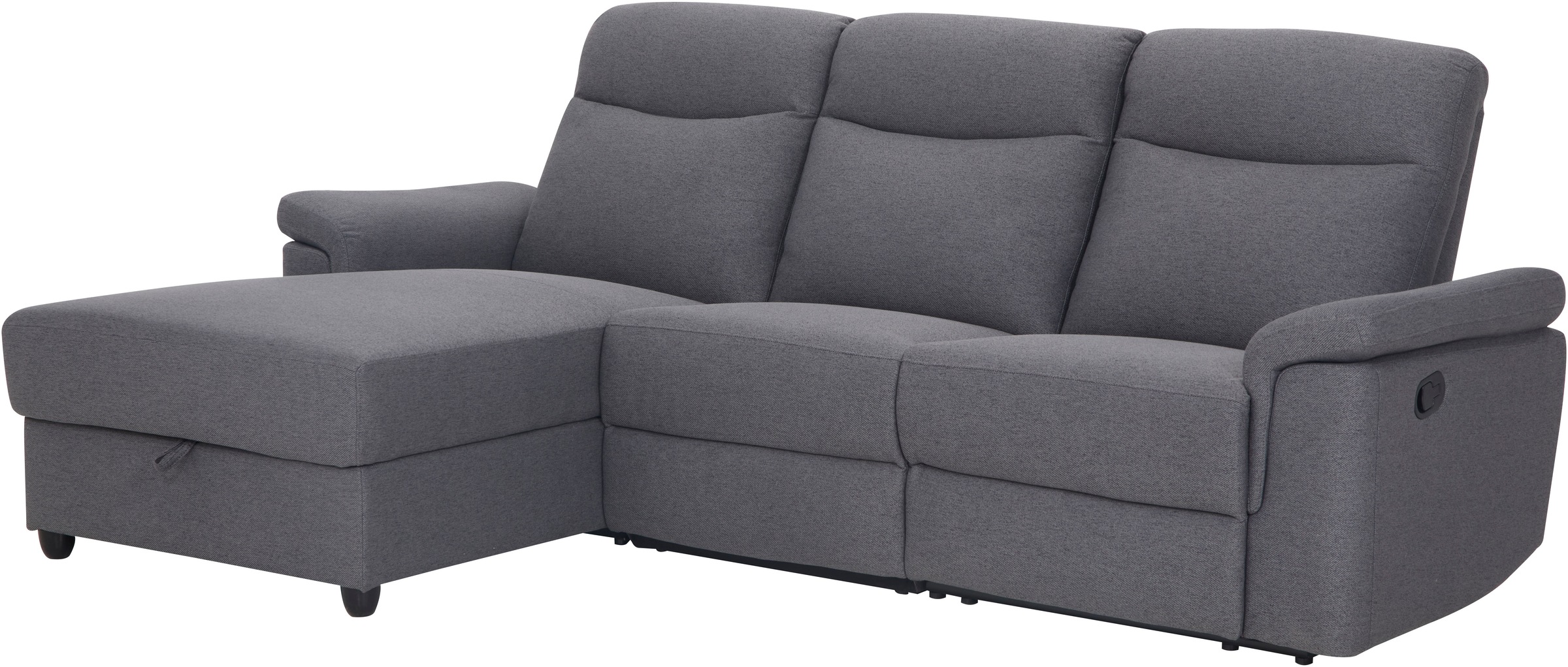 Home affaire Ecksofa "Brionne, L-Form with storage, 255cm,", mit elektr. Re günstig online kaufen