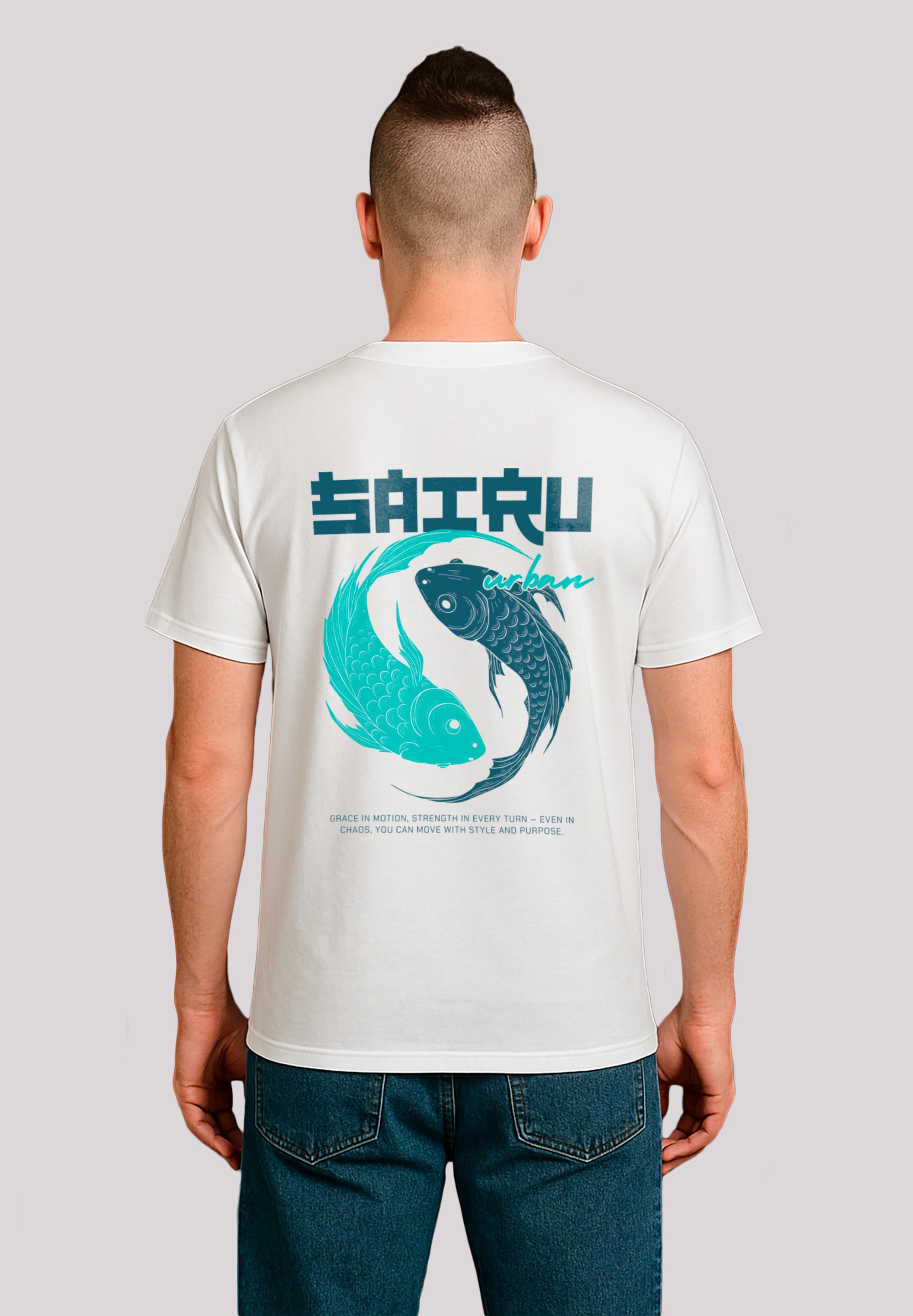F4NT4STIC T-Shirt »Koi Fish Japan Streetstyle«, Japan Streetwear Styles
