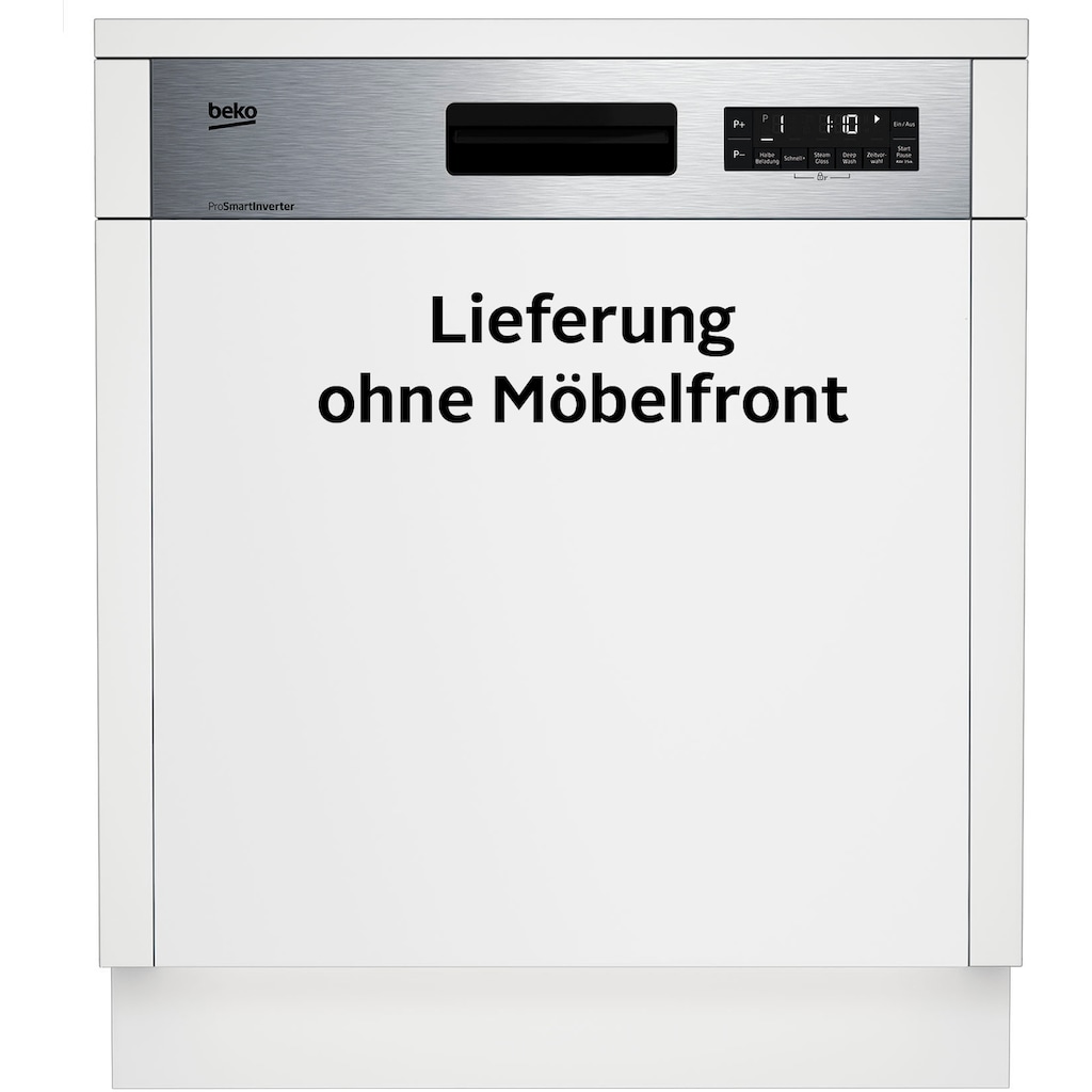 BEKO teilintegrierbarer Geschirrspüler »DSN28640X«, DSN28640X, 16 Maßgedecke