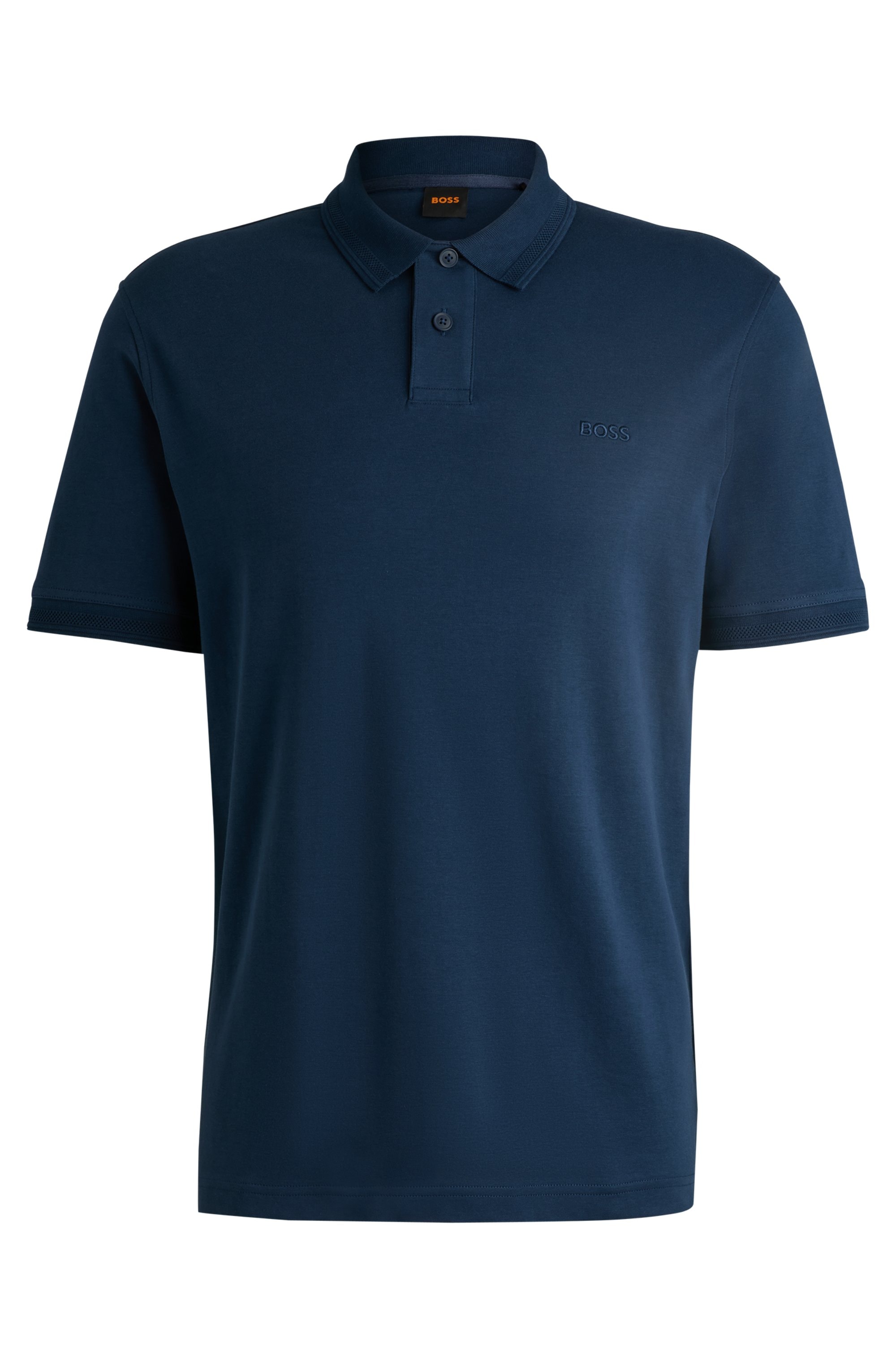 BOSS ORANGE Poloshirt "Pe Interlock" aus Baumwoll-Piqué mit Logo-Print Regu günstig online kaufen
