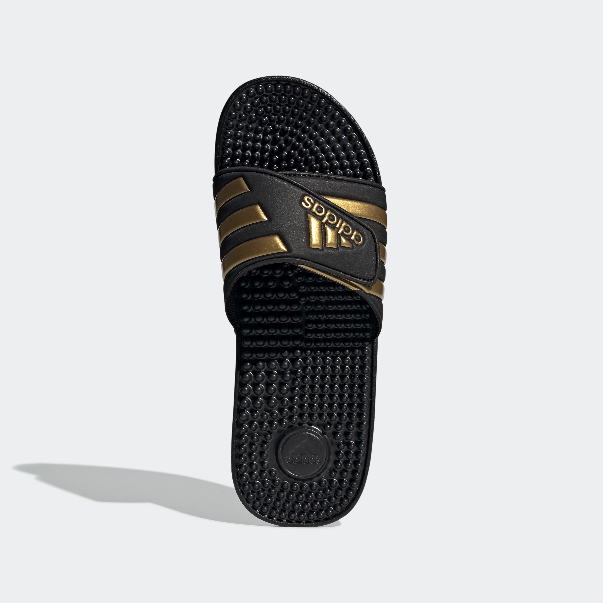 Adidas Adissage Slides Core Black / Gold Metal EU 38 3