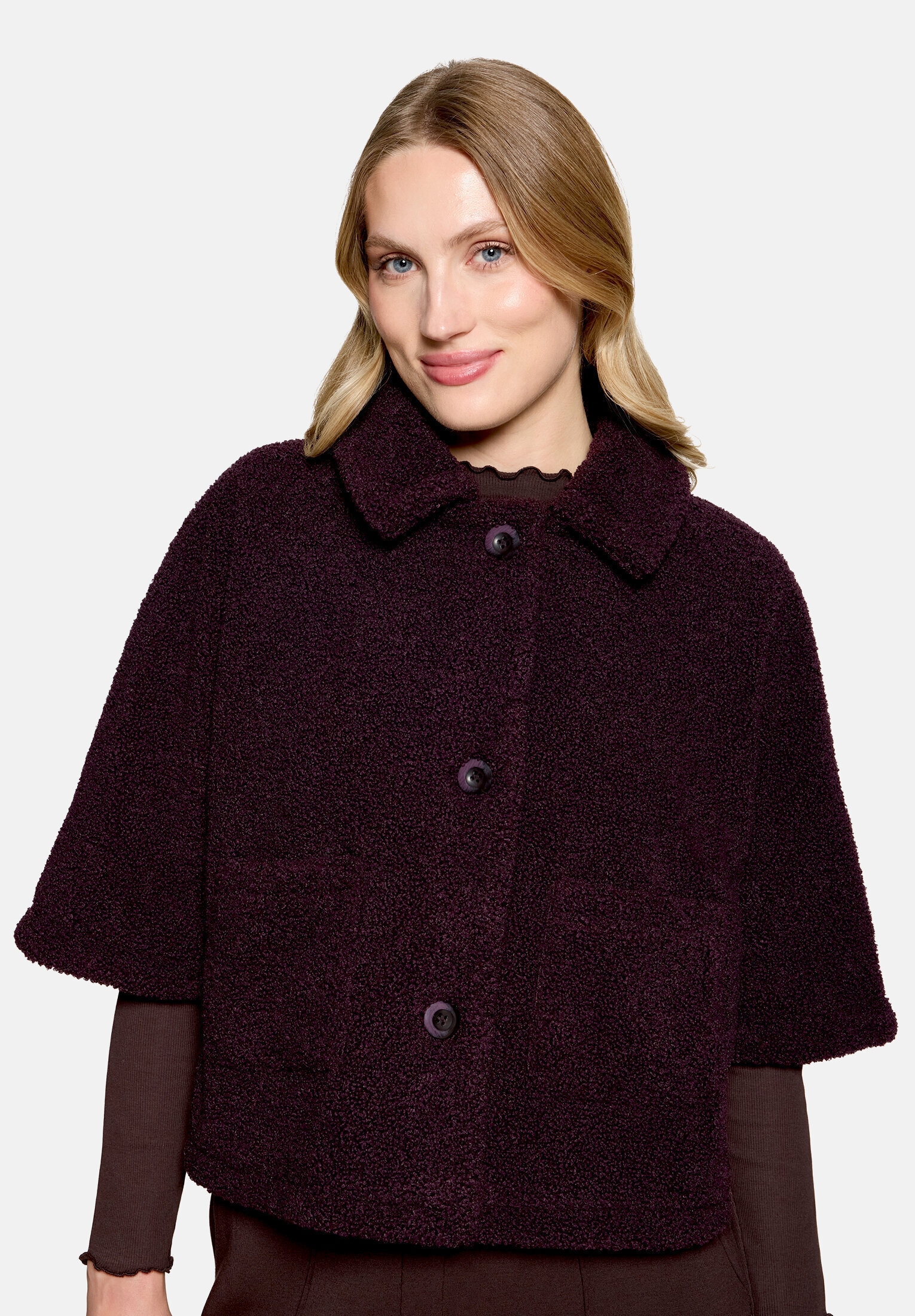 Cartoon Cape »Damen mit aufgesetzten Taschen«
