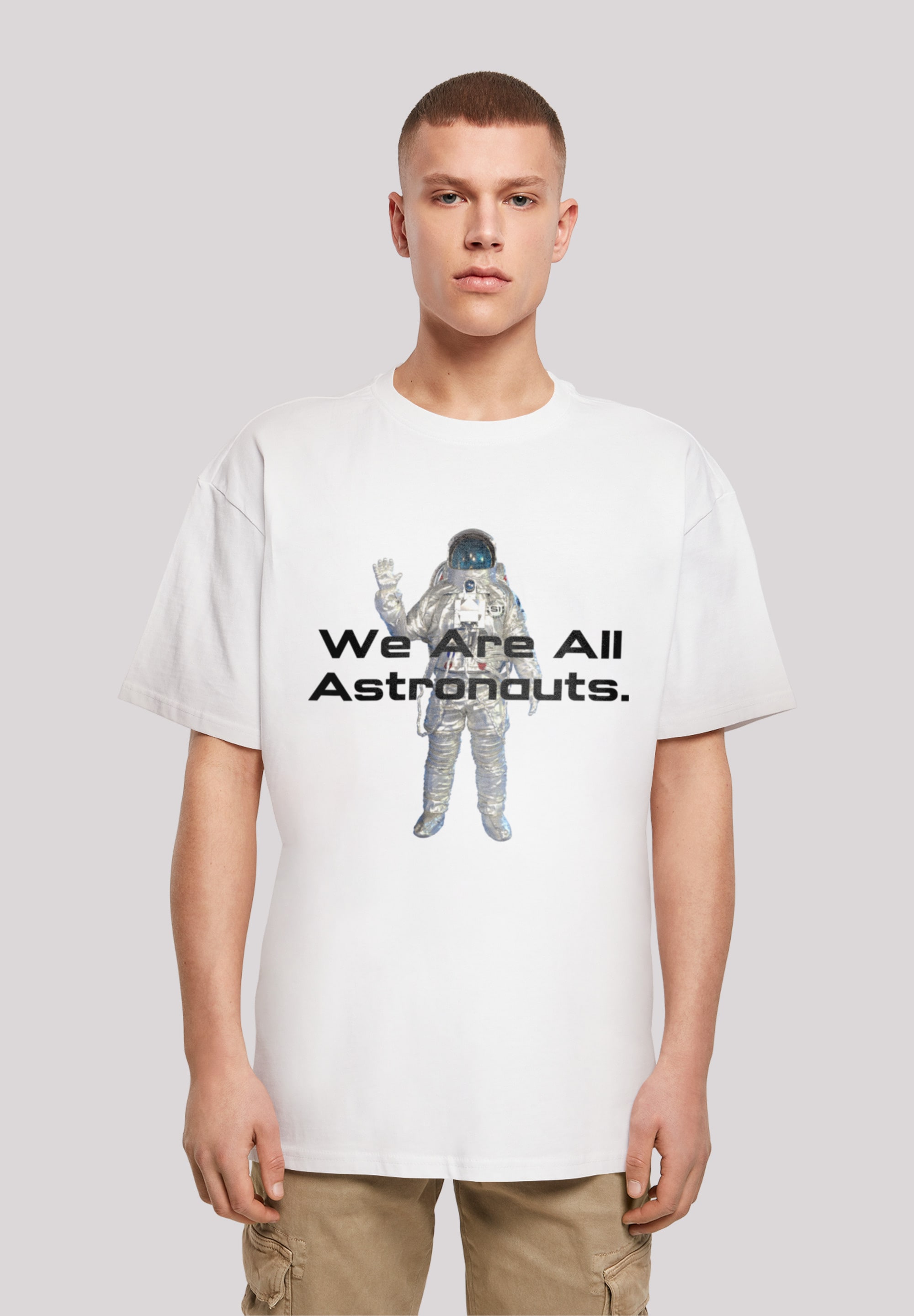F4NT4STIC T-Shirt »PHIBER SpaceOne We are all astronauts«, Print