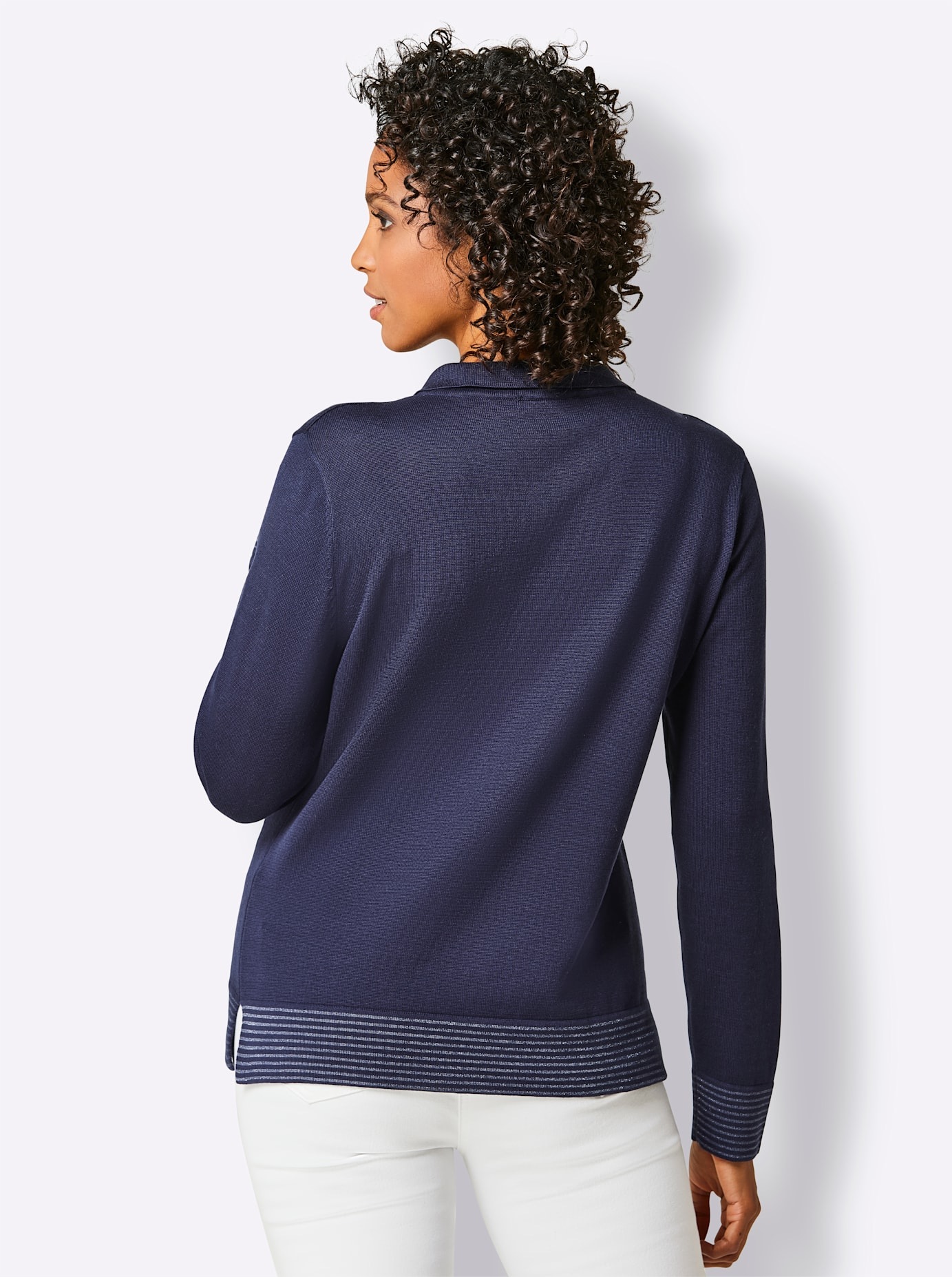 CREATION L PREMIUM Polokragenpullover »Baumwoll-Pullover«