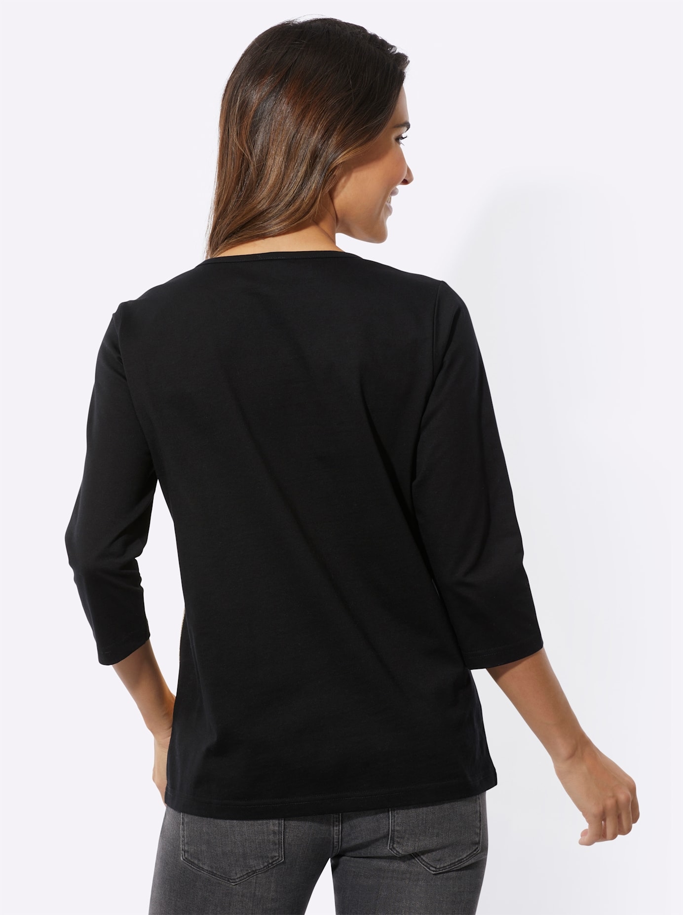 Classic Basics 3/4-Arm-Shirt »Rundhals-Shirt«, (1 tlg.)