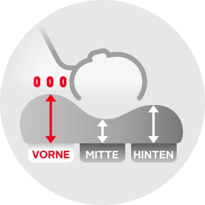 Hemafa Nackenstützkissen »Gel Style«, Füllung: Mit Gelschaumkern, Bezug: Strapazierbarer Elasthanbezug, (1 St.), Die Watertec-Technologie unterstützt besonders den Rücken.