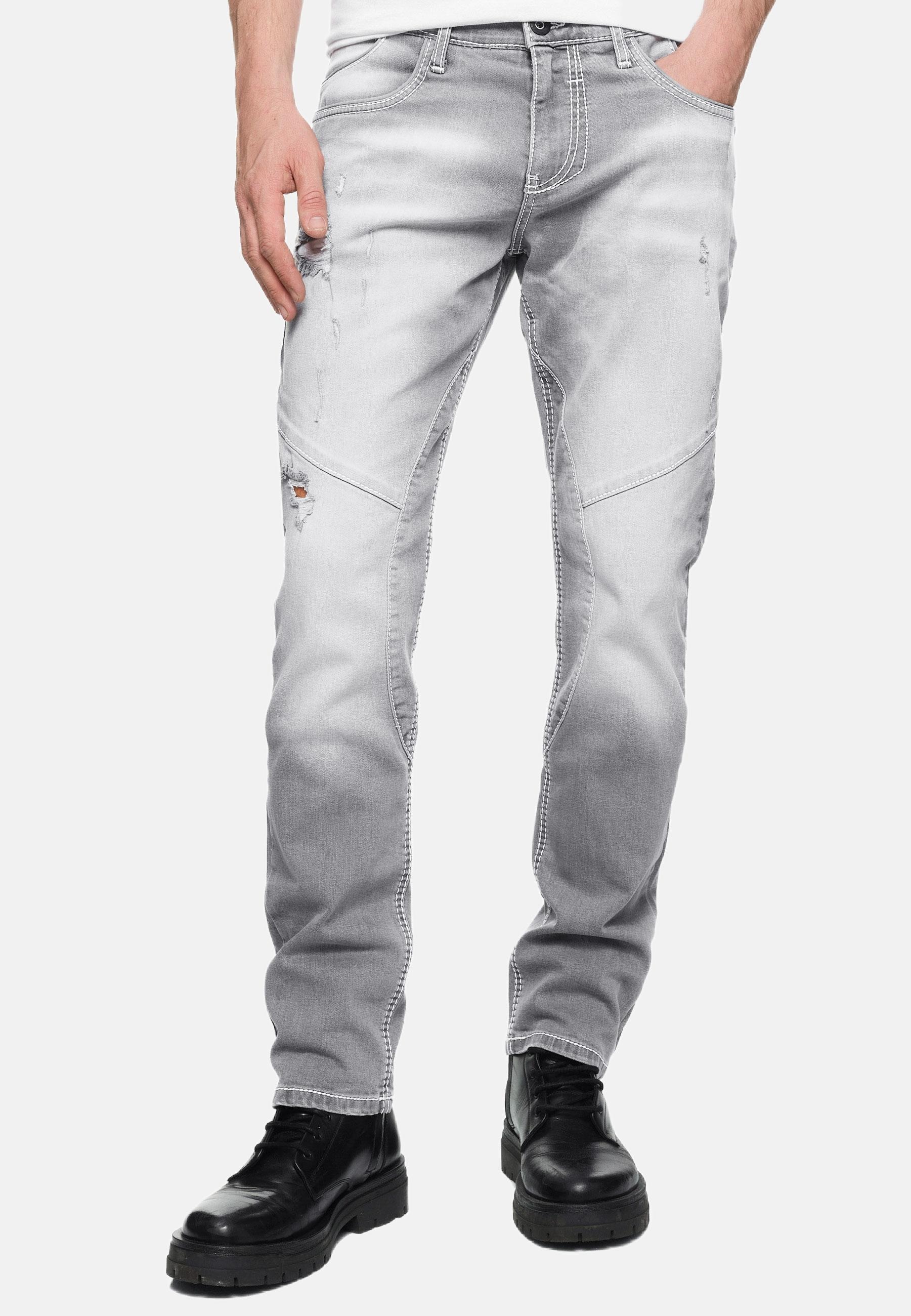 Rusty Neal Straight-Jeans »NISHO«, mit trendigen Used-Details