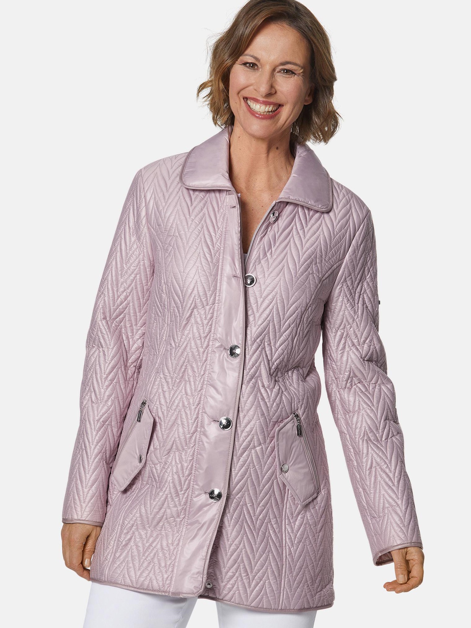 GOLDNER Steppjacke »Kurzgröße Longjacke mit außergewöhnlicher Steppung«