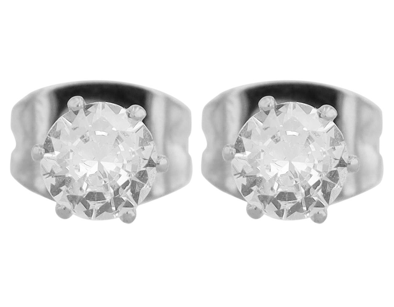 Paar Ohrhänger ADELIA´S "Damen Ohrringe – Ohrstecker aus Edelstahl mit Zirkonia", Damen, Gr. Damen, Edelstahl, silber, Ohrringe, Geschenkidee: zeitlos und vielseitig 2