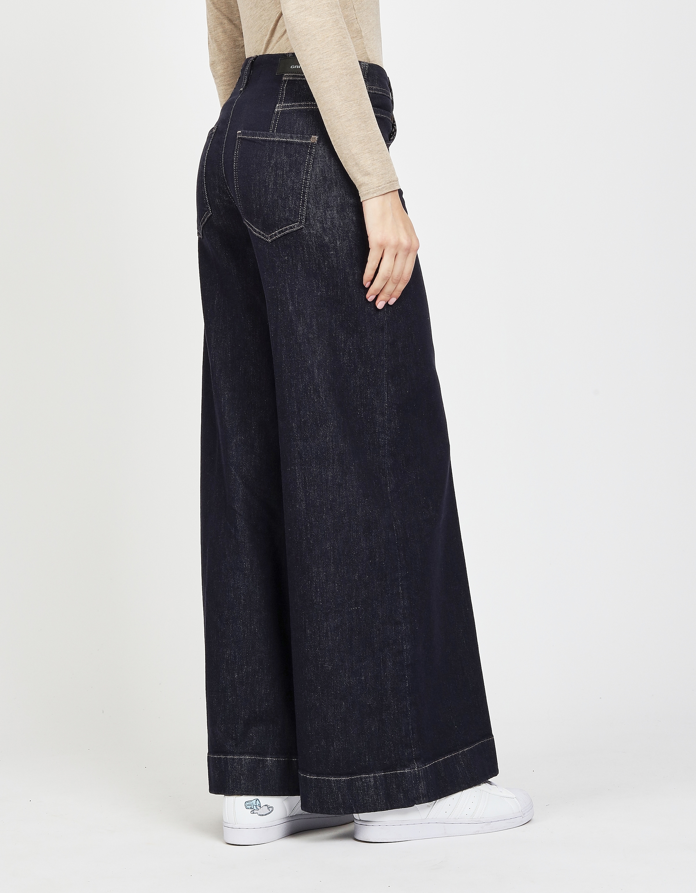 GANG Weite Jeans »94POPPY PALAZZO«, High Waist, mit Hakenverschluss