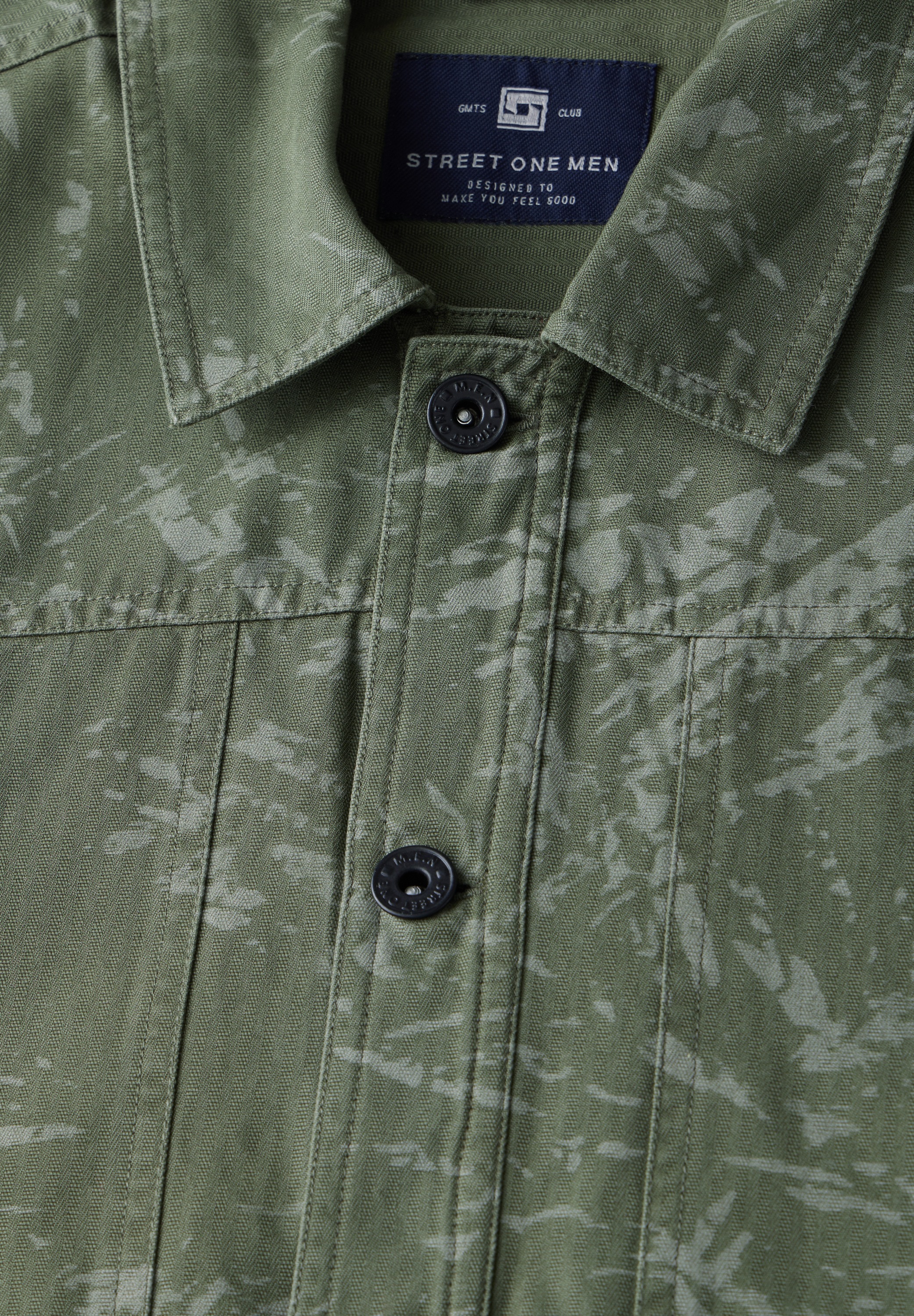 STREET ONE MEN Cargojacke, ohne Kapuze, mit allover Print