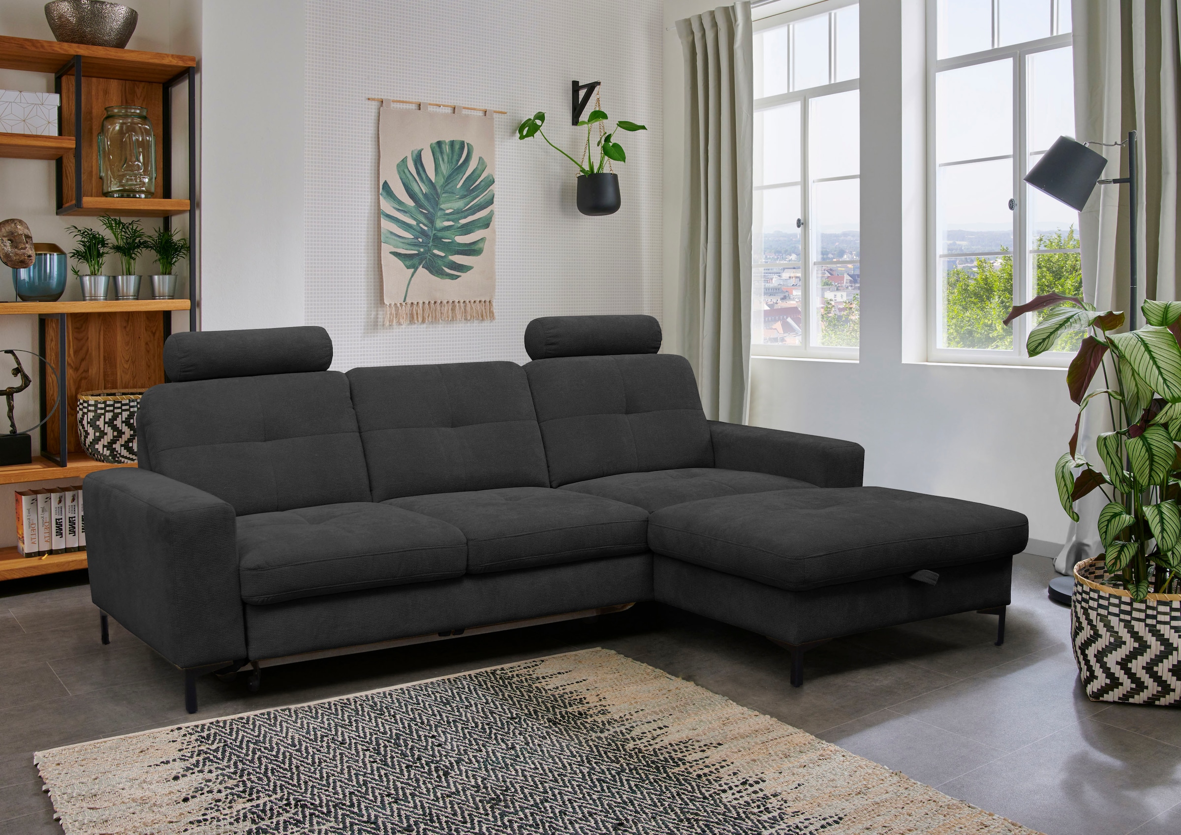 alina Ecksofa »Stelvia«, Inklusive Nackenstützen, Breite 254 cm