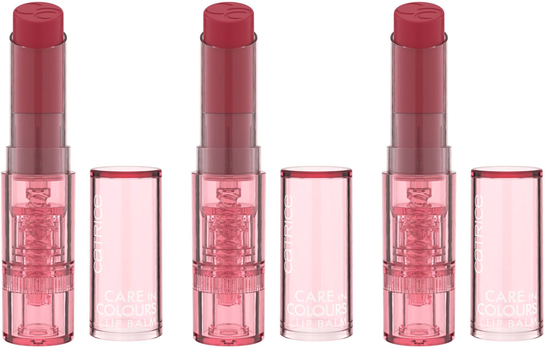 Lippenbalsam »Care In Colours Lip Balm«, (Set, 3 tlg.)