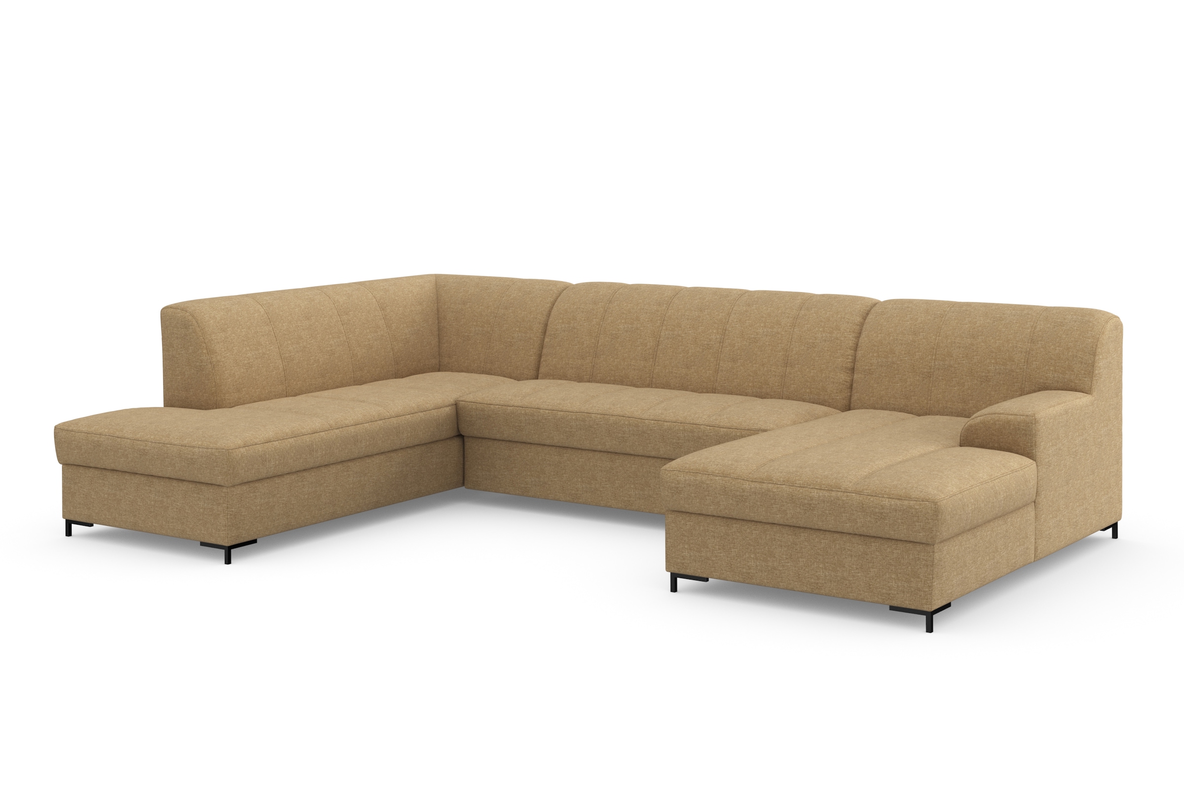 INOSIGN Wohnlandschaft »Balme, moderne Formensprache, zeitloses Design, U-Form« Inkl. Zierkissen, wahlweise mit Bettfunktion