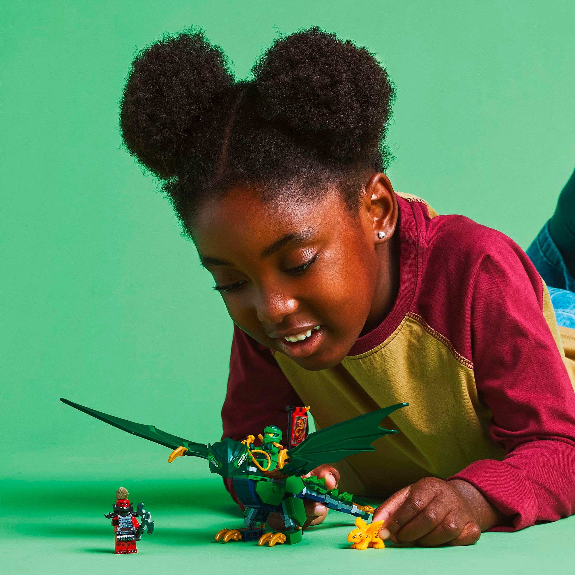 LEGO® Konstruktionsspielsteine »Lloyds grüner Walddrache (71829), LEGO Ninjago«, (128 St.), Made in Europe