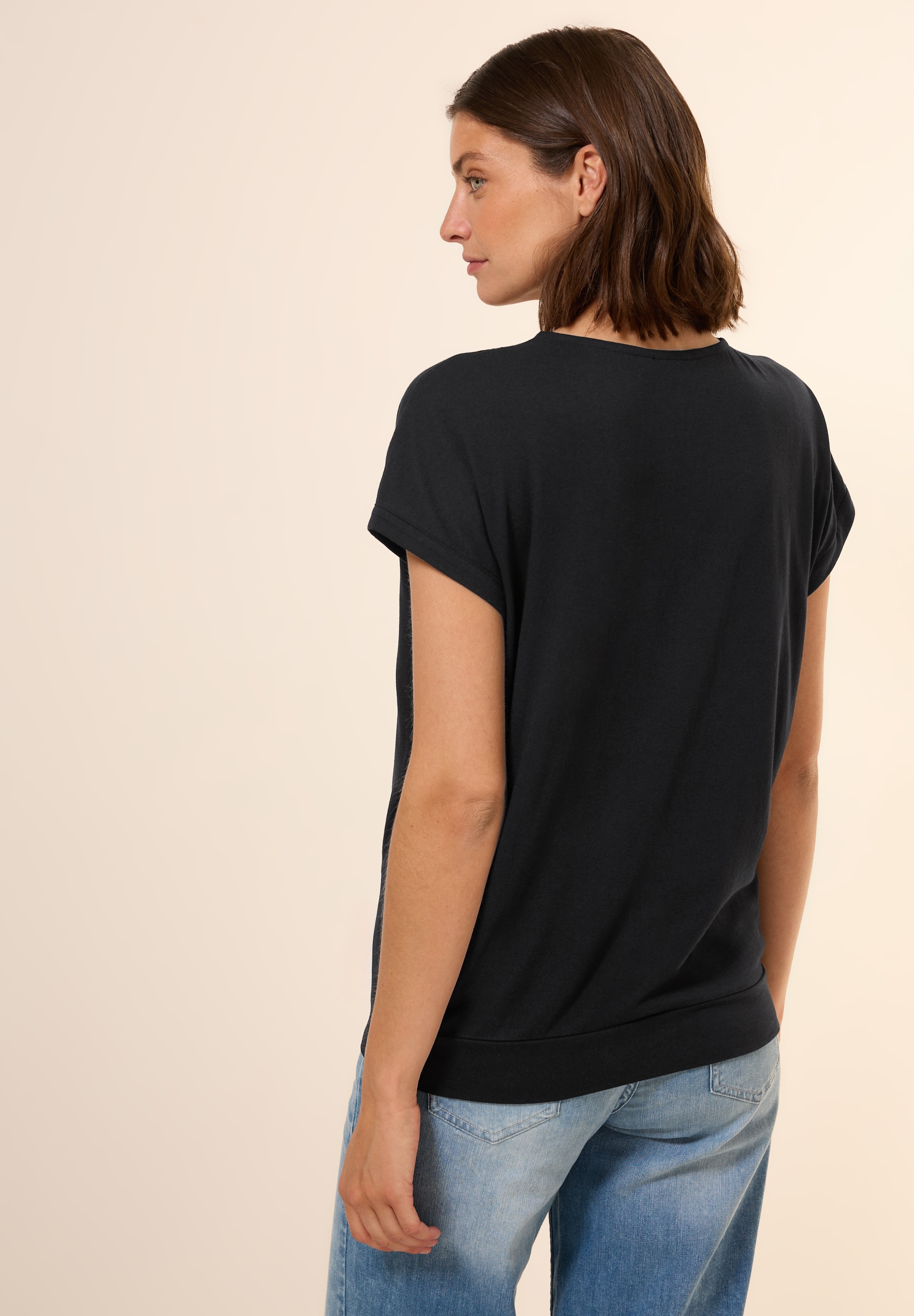 Cecil T-Shirt, im soften Baumwoll-Mix