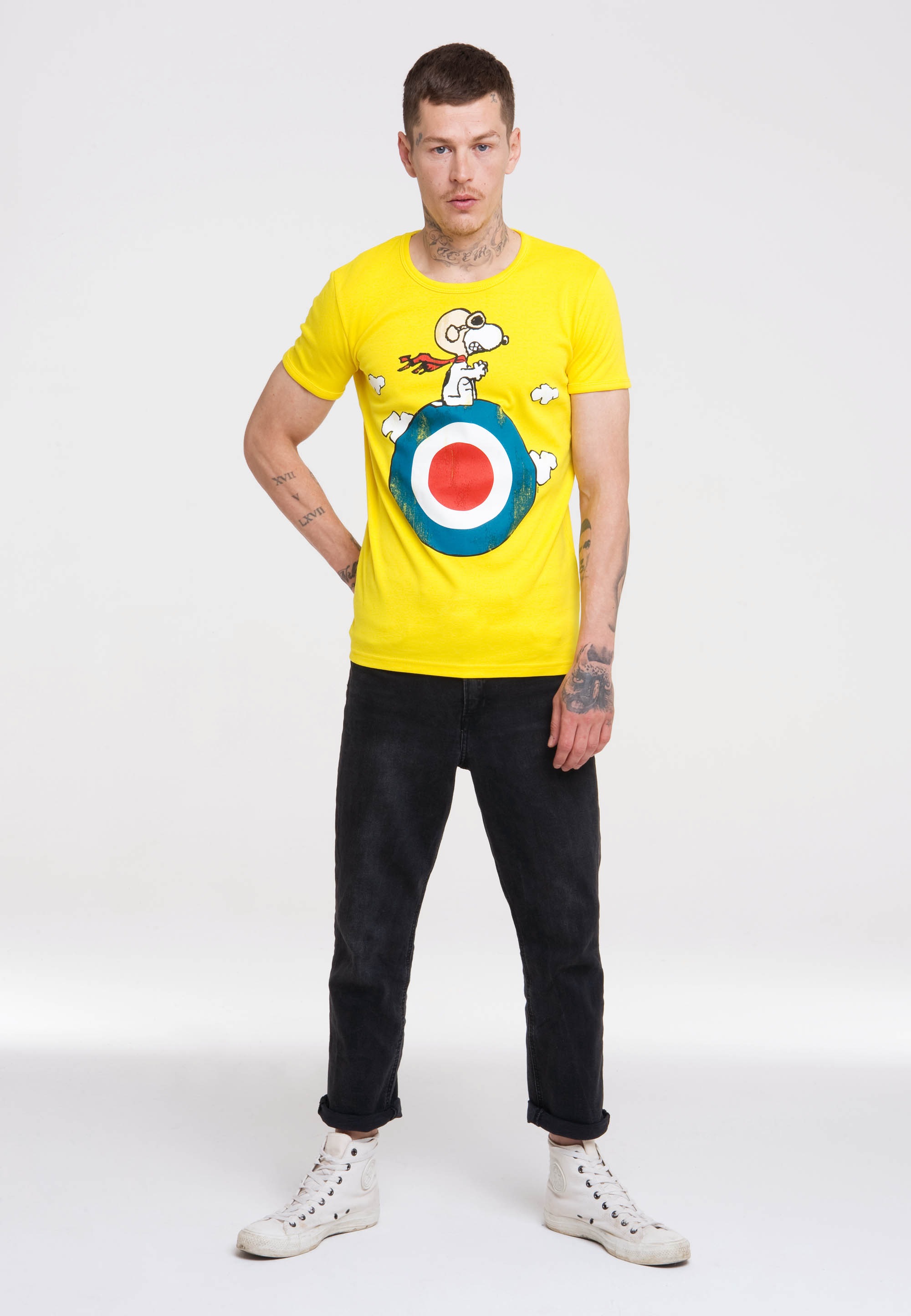 LOGOSHIRT T-Shirt »Peanuts - Snoopy Pilot«, mit lizenziertem Print ▷  bestellen | BAUR
