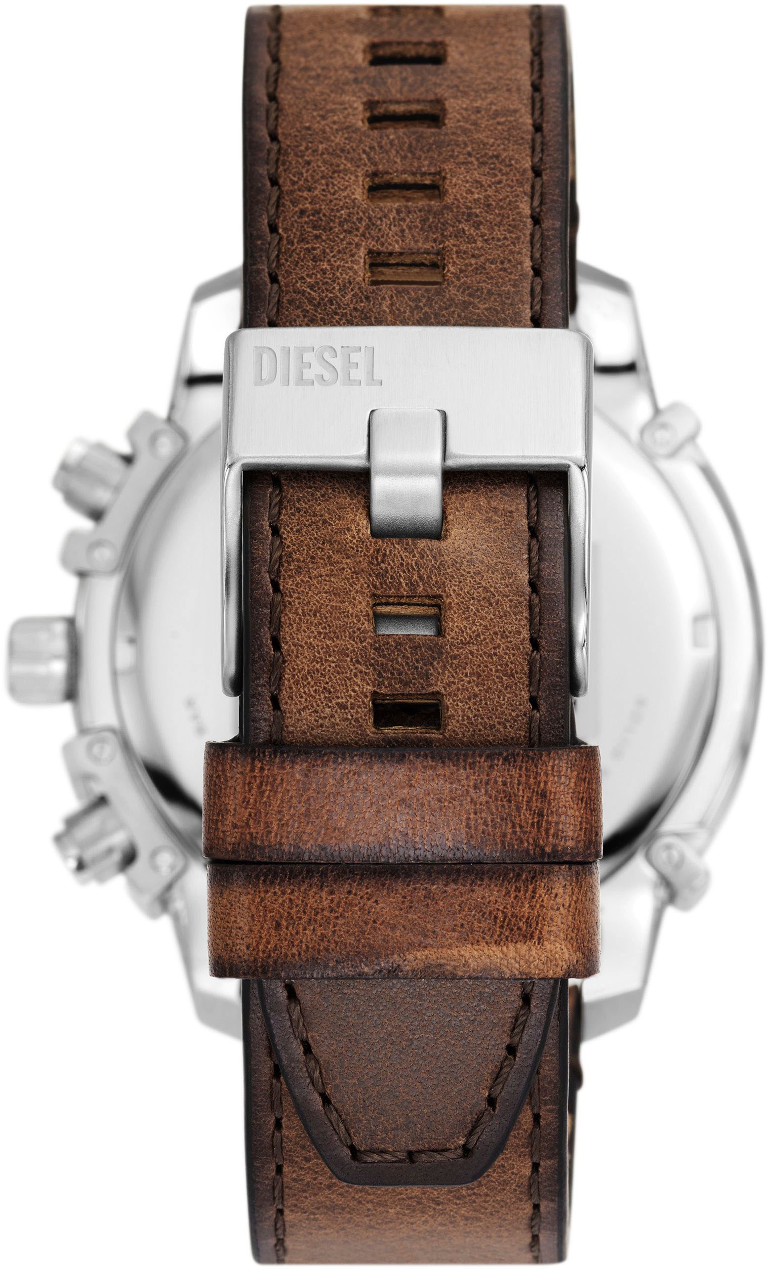 Diesel Chronograph »GRIFFED, DZ4656«, Quarzuhr, Armbanduhr, Herrenuhr, Stoppfunktion, Lederarmband