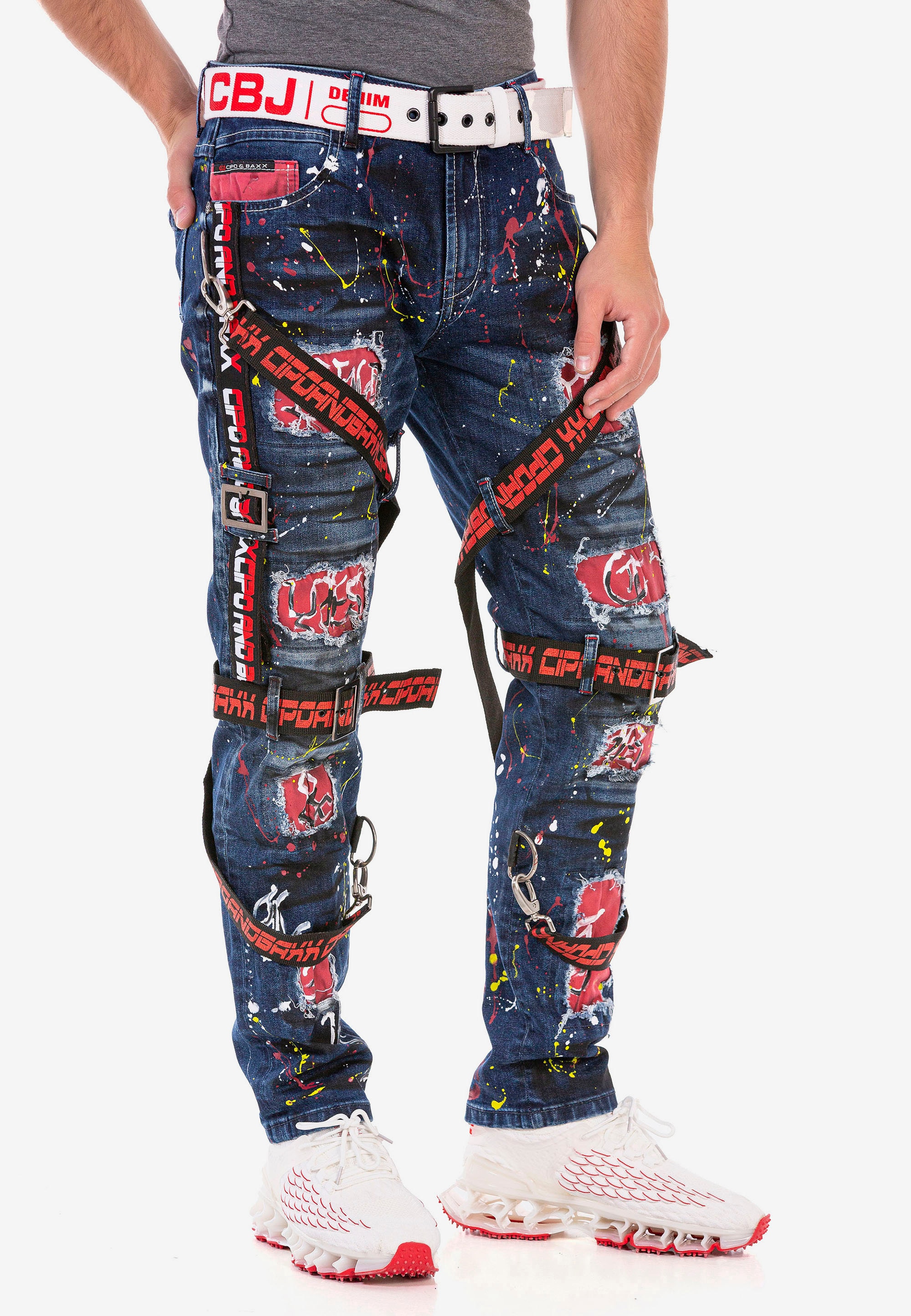 Bequeme Jeans, in angesagtem Designer-Look
