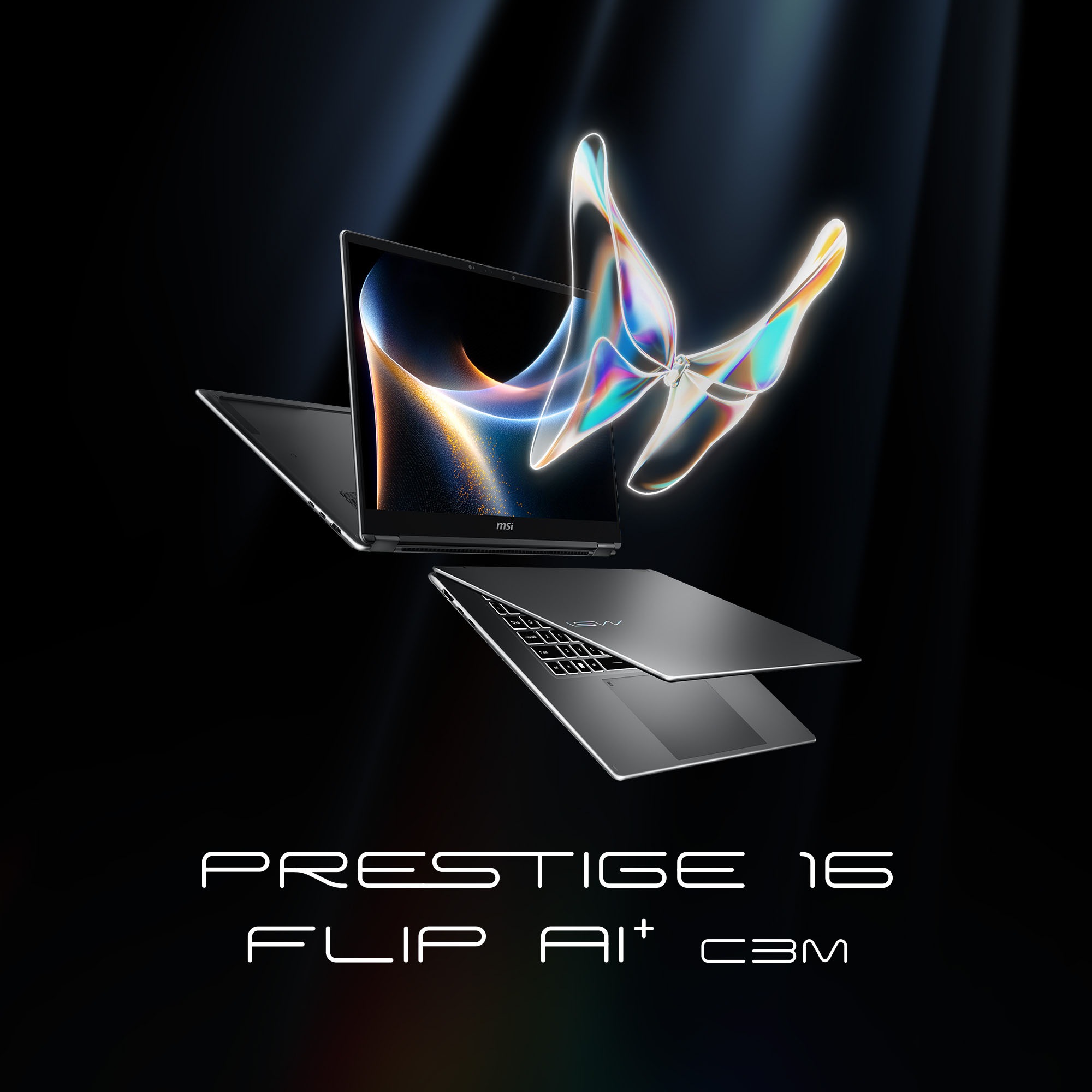 MSI Convertible Notebook »Prestige 16 Flip AI+ C3MTG-063« 40,7 cm / 16 ″ Intel Core Ultra 9 Intel Graphics 2.000 GB SSD