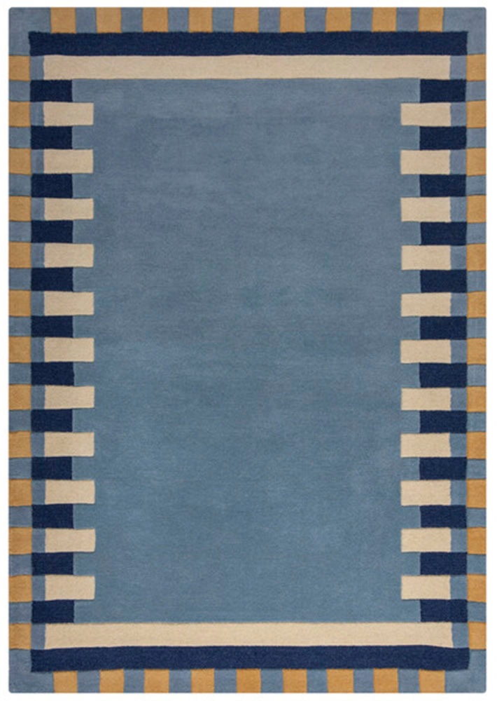 FLAIR RUGS Wollteppich »Kai Wool Border«, rechteckig, 10 mm Höhe, Kai Wool Border Läufer Teppich
